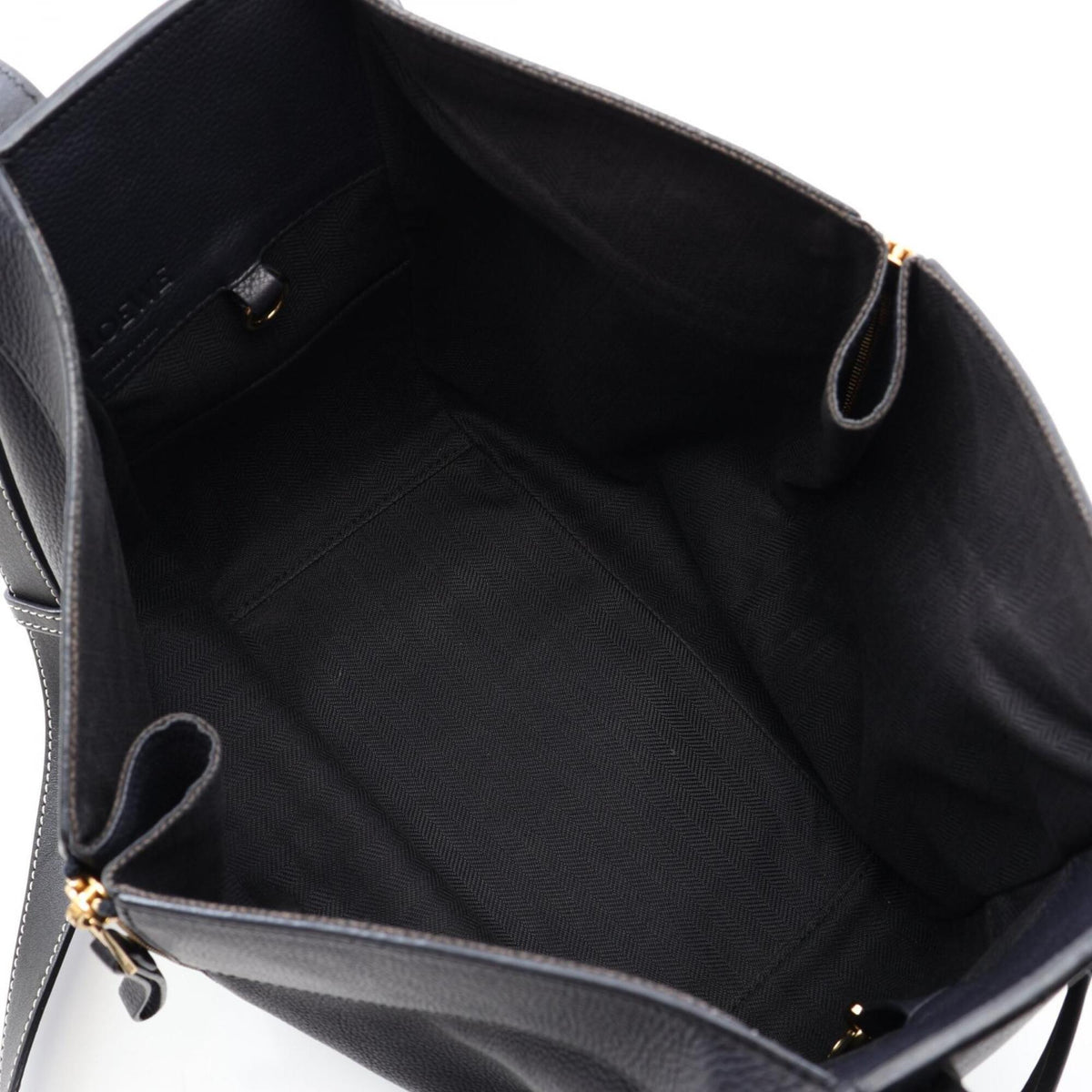 Loewe Black Navy Leather Handbag (Pre-Owned)