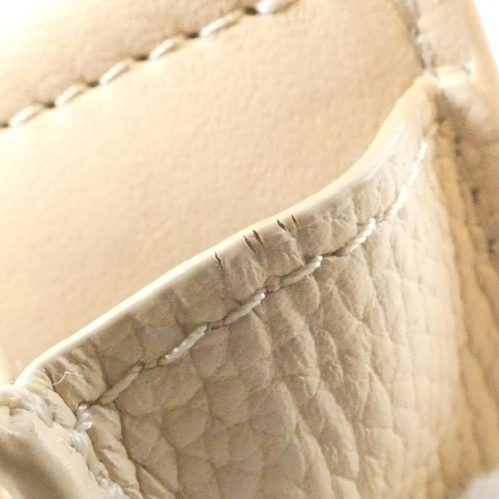 Loewe Beige Leather Wallet (Tri-Fold) (Pre-Owned)