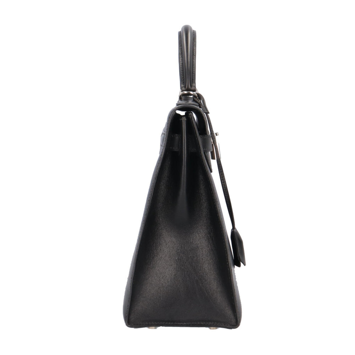 Hermes Black Box Calf Leather Shoulder Bag (Pre-Owned)