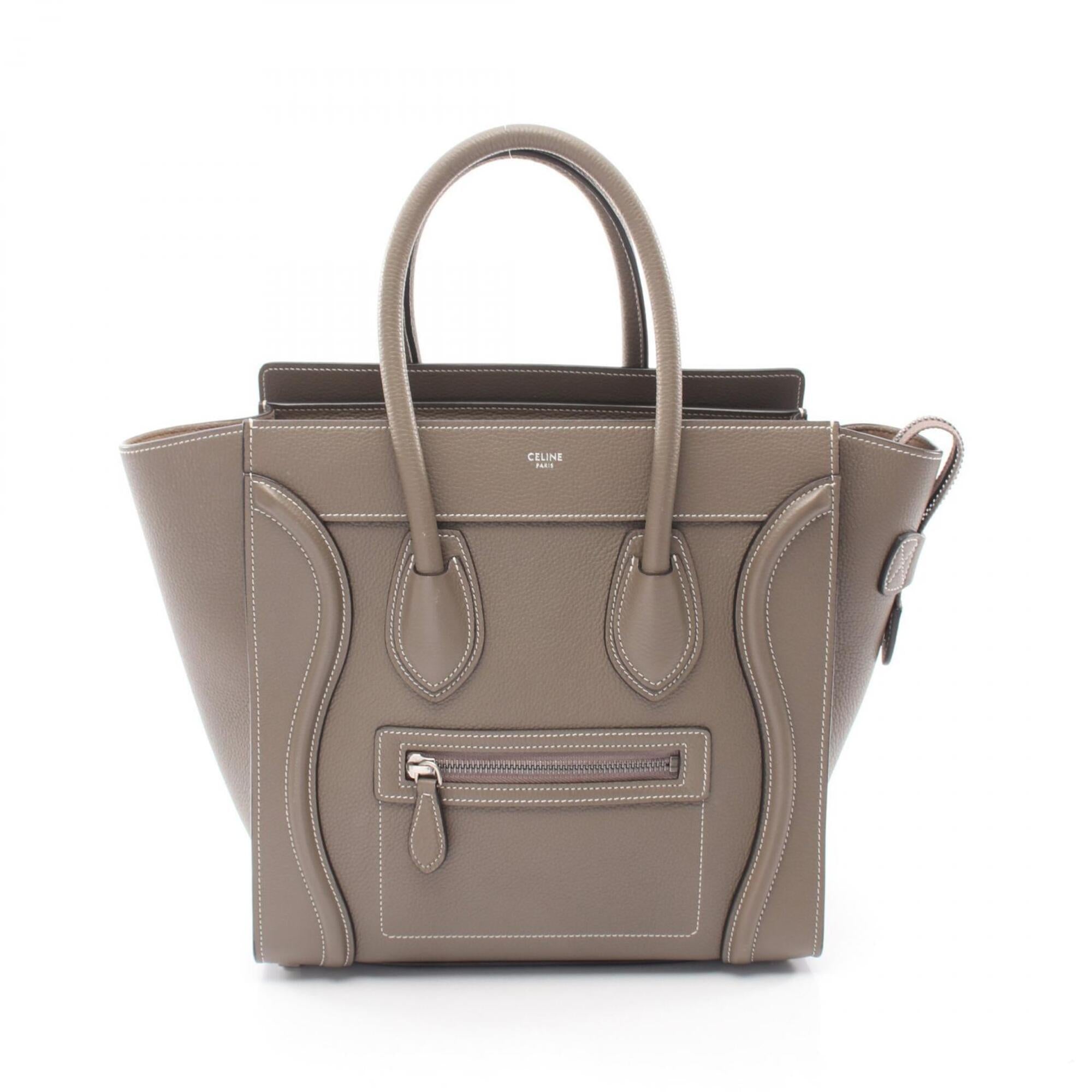 Celine Beige Leather Handbag (Pre-Owned)