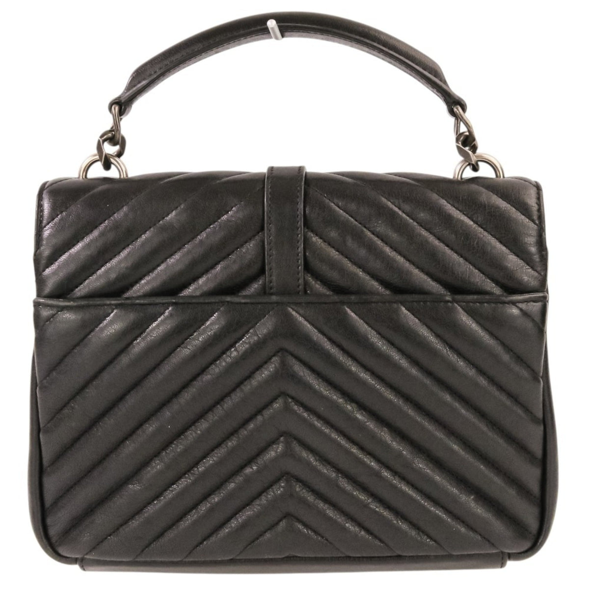 Yves Saint Laurent Black Leather Shoulder Bag (Pre-Owned)