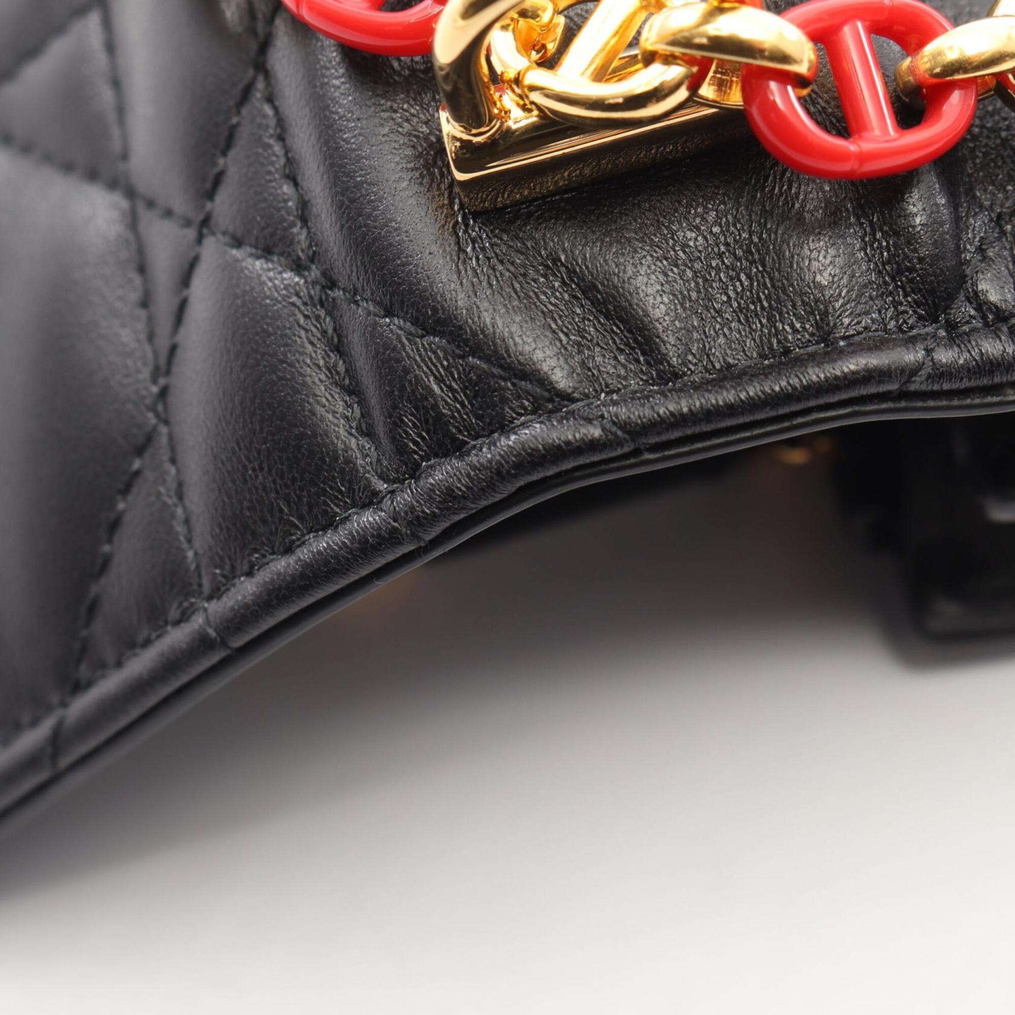 Christian Dior Black Leather Shoulder Bag (Pre-Owned)
