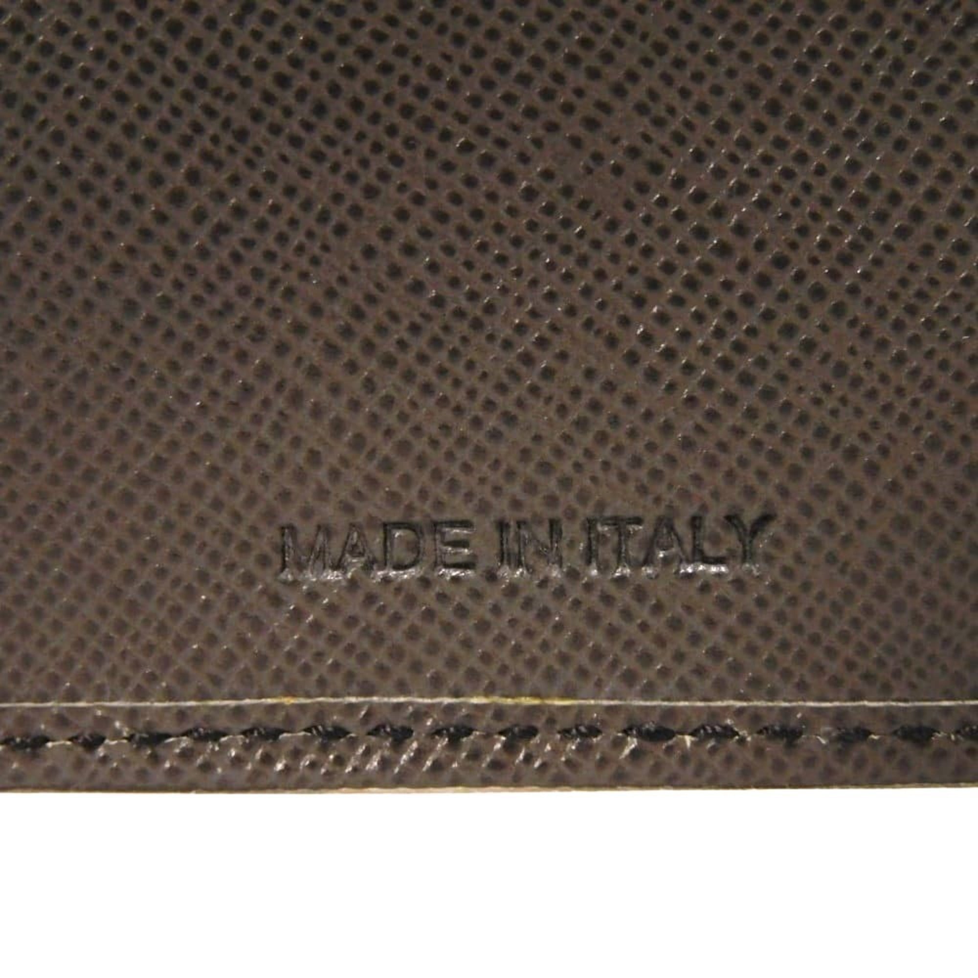 Prada Saffiano Brown Saffiano Wallet (Bi-Fold) (Pre-Owned)