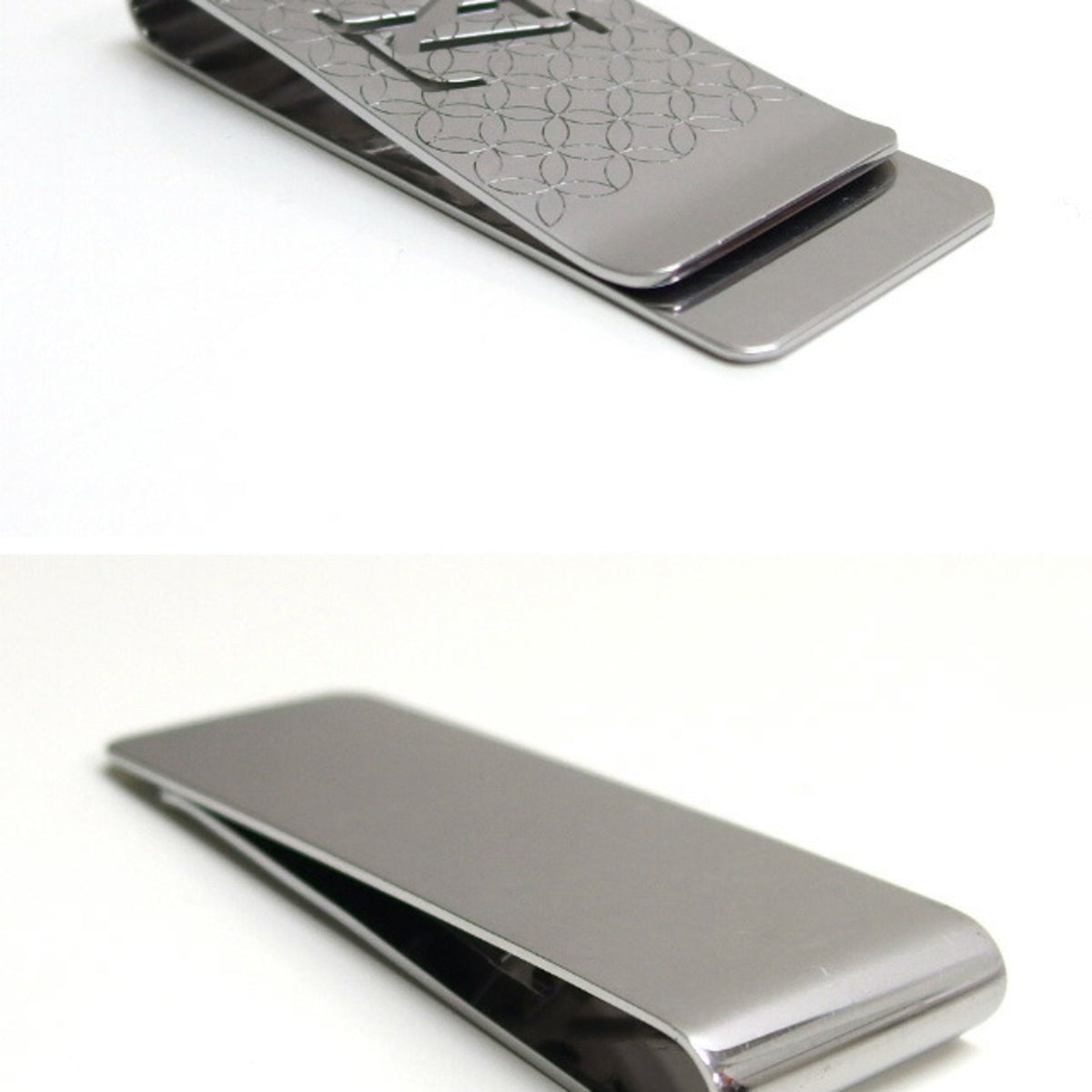 Louis Vuitton Silver Stainless Steel Money Clip (Pre-Owned)