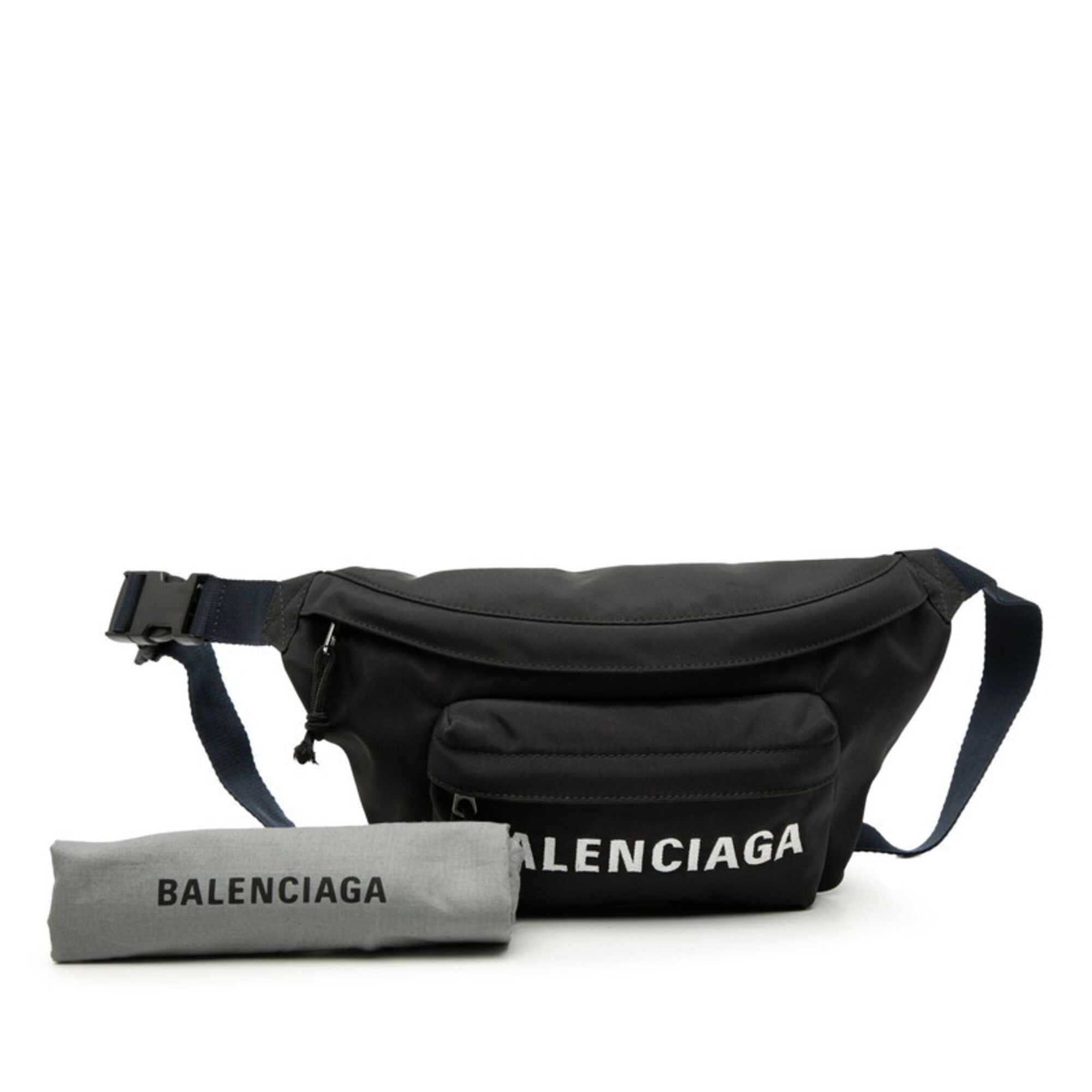 Balenciaga Black Nylon Sling Bag (Pre-Owned)