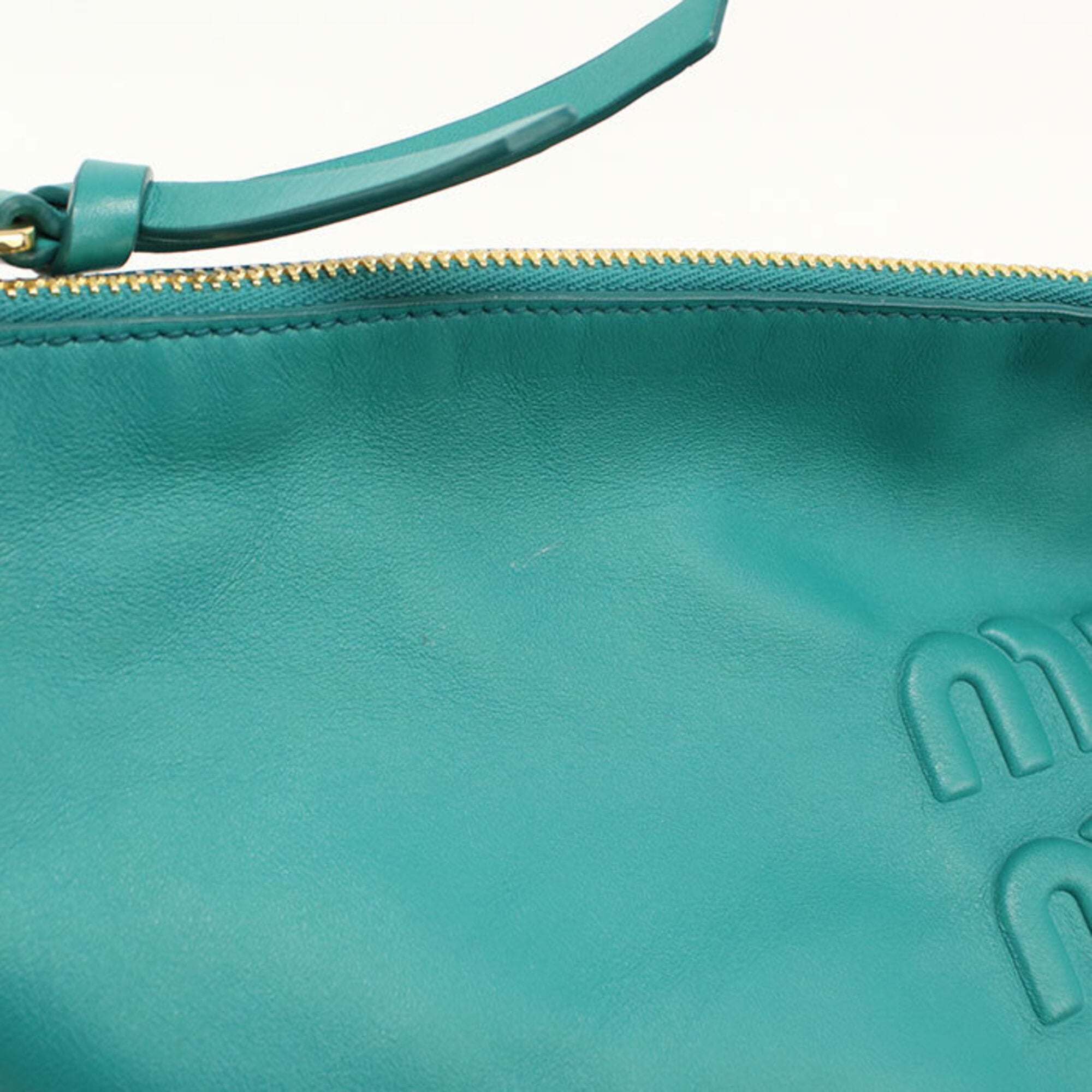 Miu Miu Green Leather Shoulder Bag (Pre-Owned)