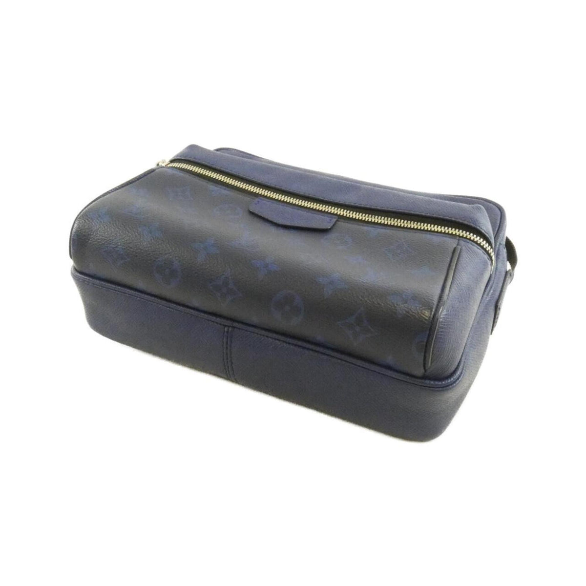 Louis Vuitton Blue Cobalt Coated Canvas Leather Shoulder Bag (Pre-Owned)