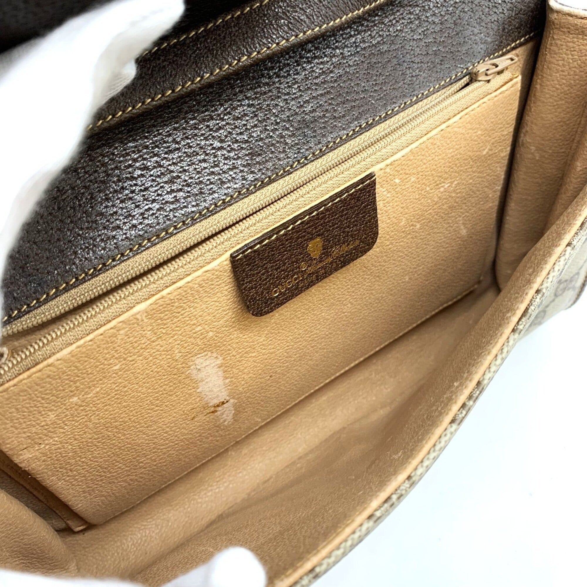 Gucci Brown Gg Supreme Shoulder Bag (Pre-Owned)