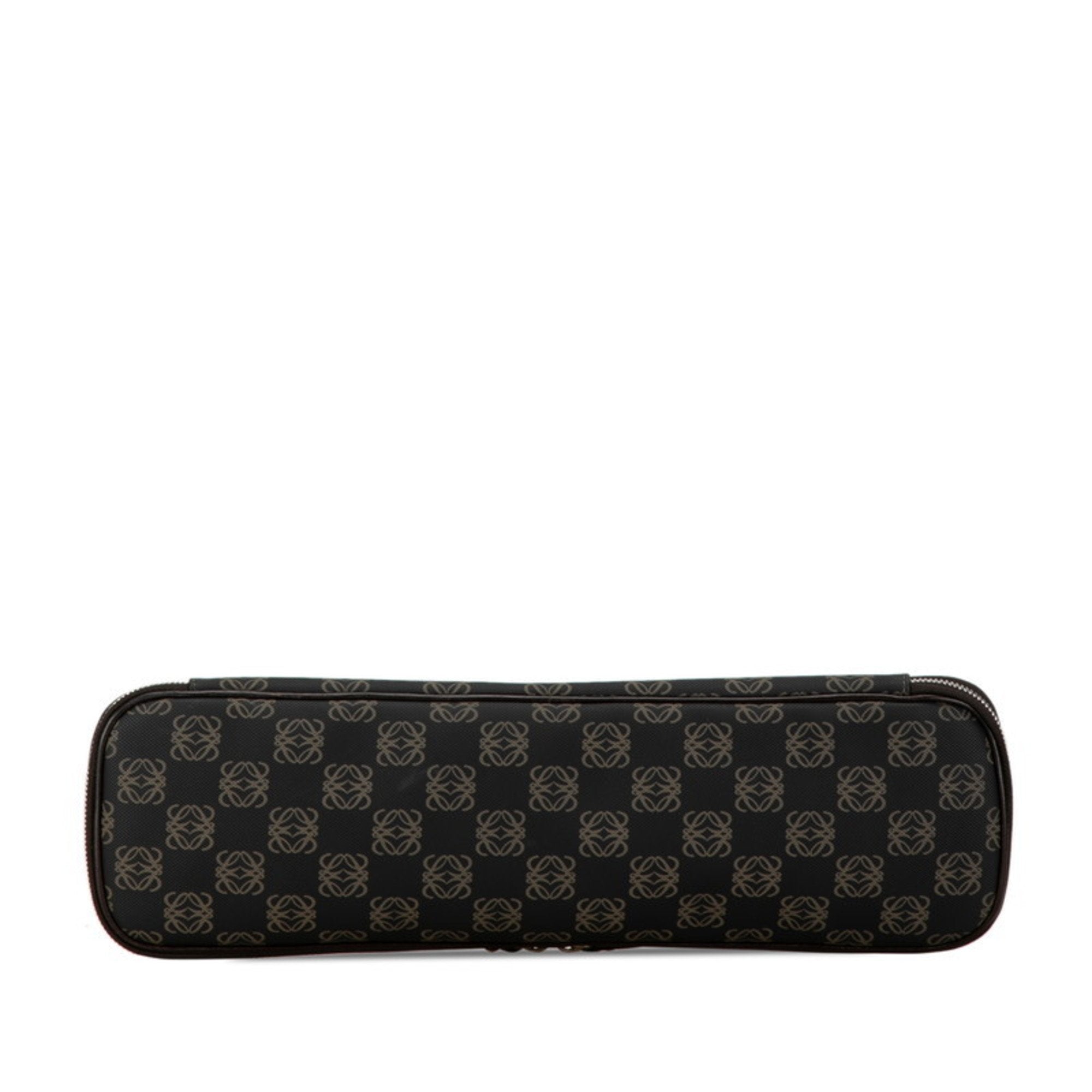 Loewe Black Brown Pvc Leather Clutch Bag (Pre-Owned)