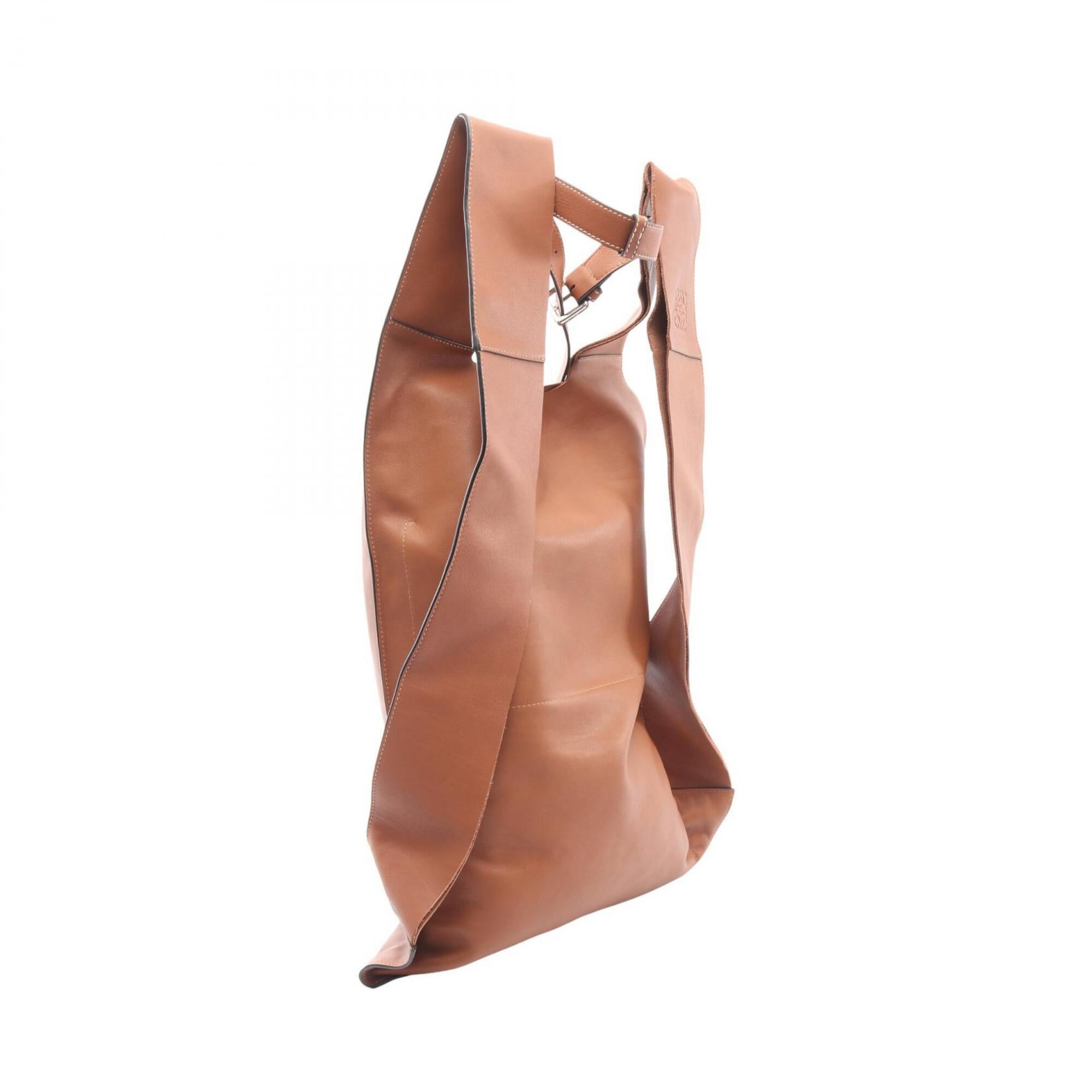 Loewe Brown Leather Backpack Handbag (Pre-Owned)