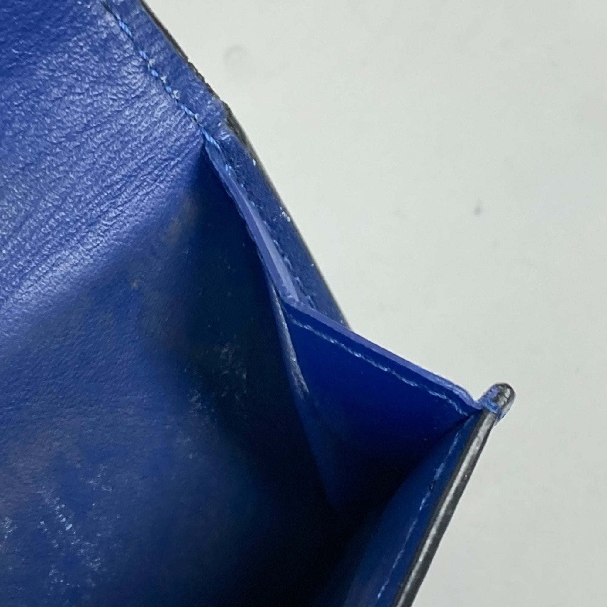 Louis Vuitton Blue Taigarama Monogram Wallet (Tri-Fold) (Pre-Owned)