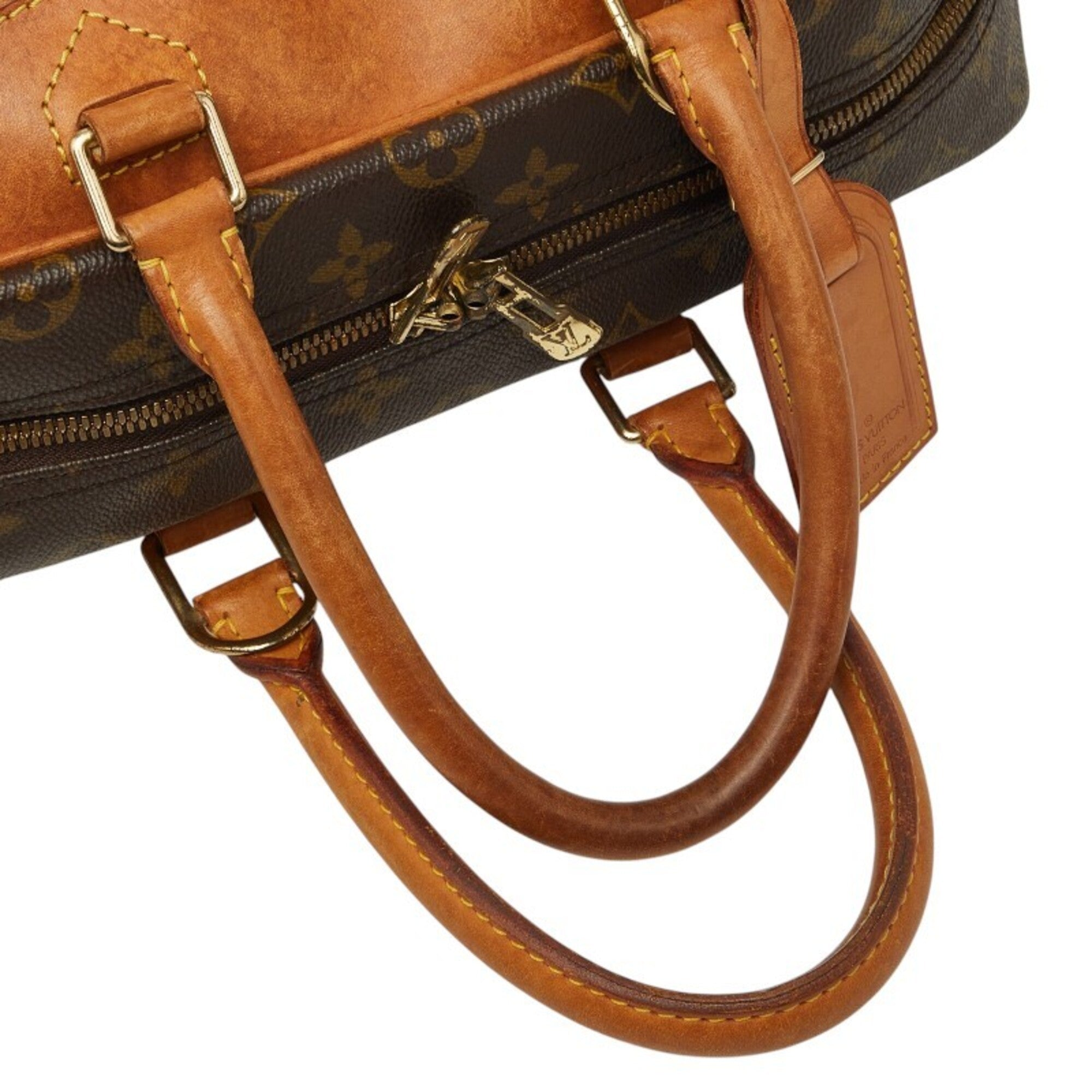 Louis Vuitton Brown Pvc Leather Handbag (Pre-Owned)