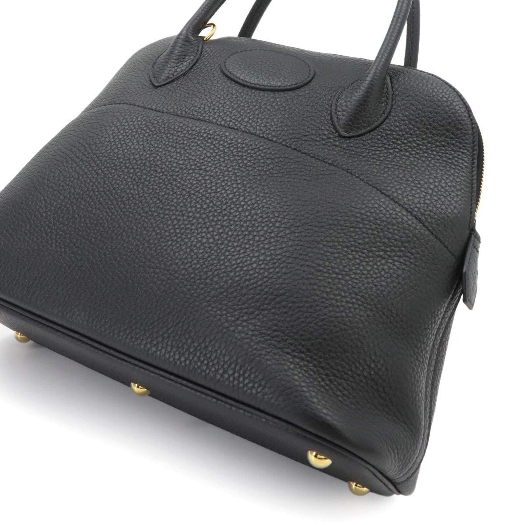 Hermes Bolide Black Taurillon Clemence Leather Handbag (Pre-Owned)