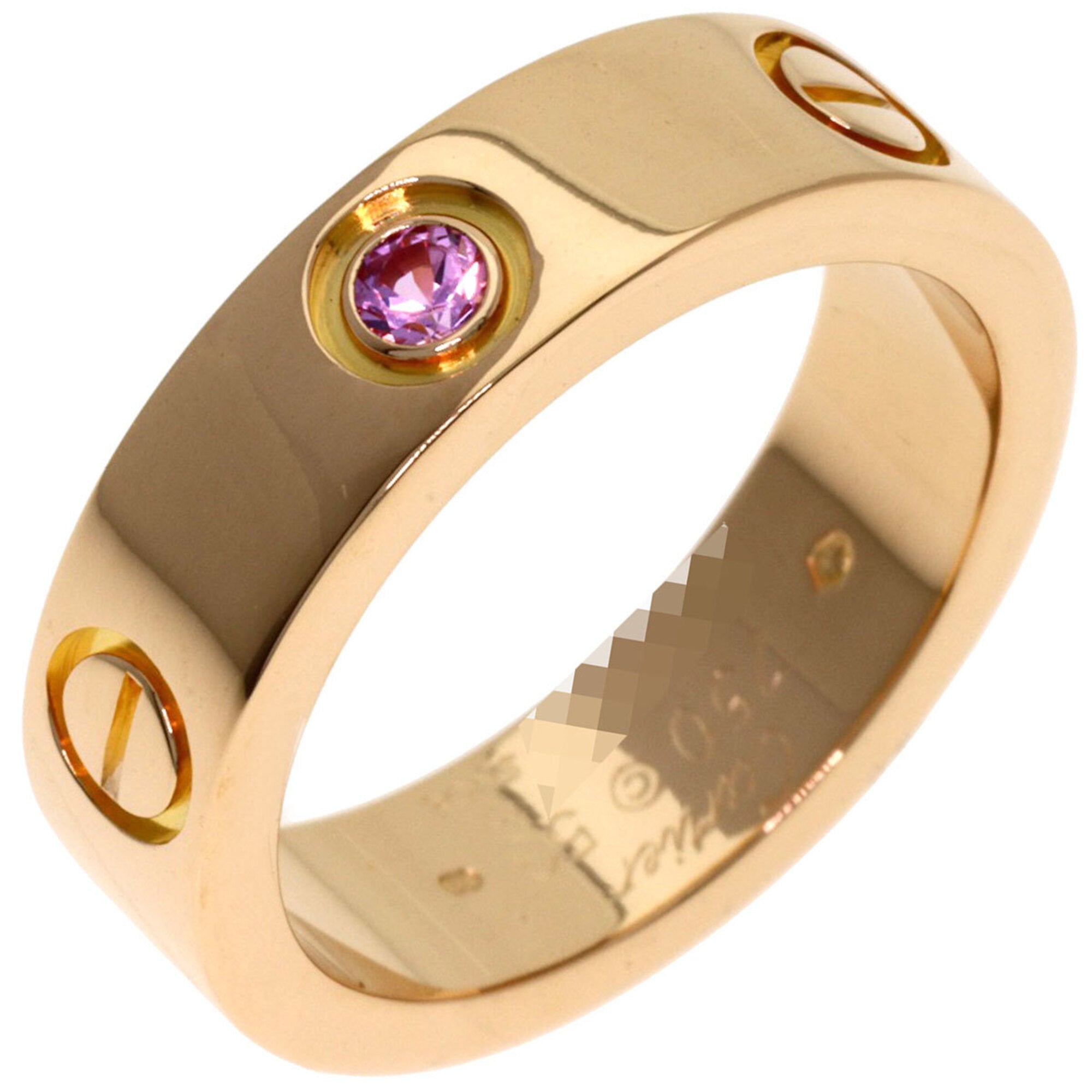 Cartier Love Pink Gold (18K) Band Ring (Pre-Owned)