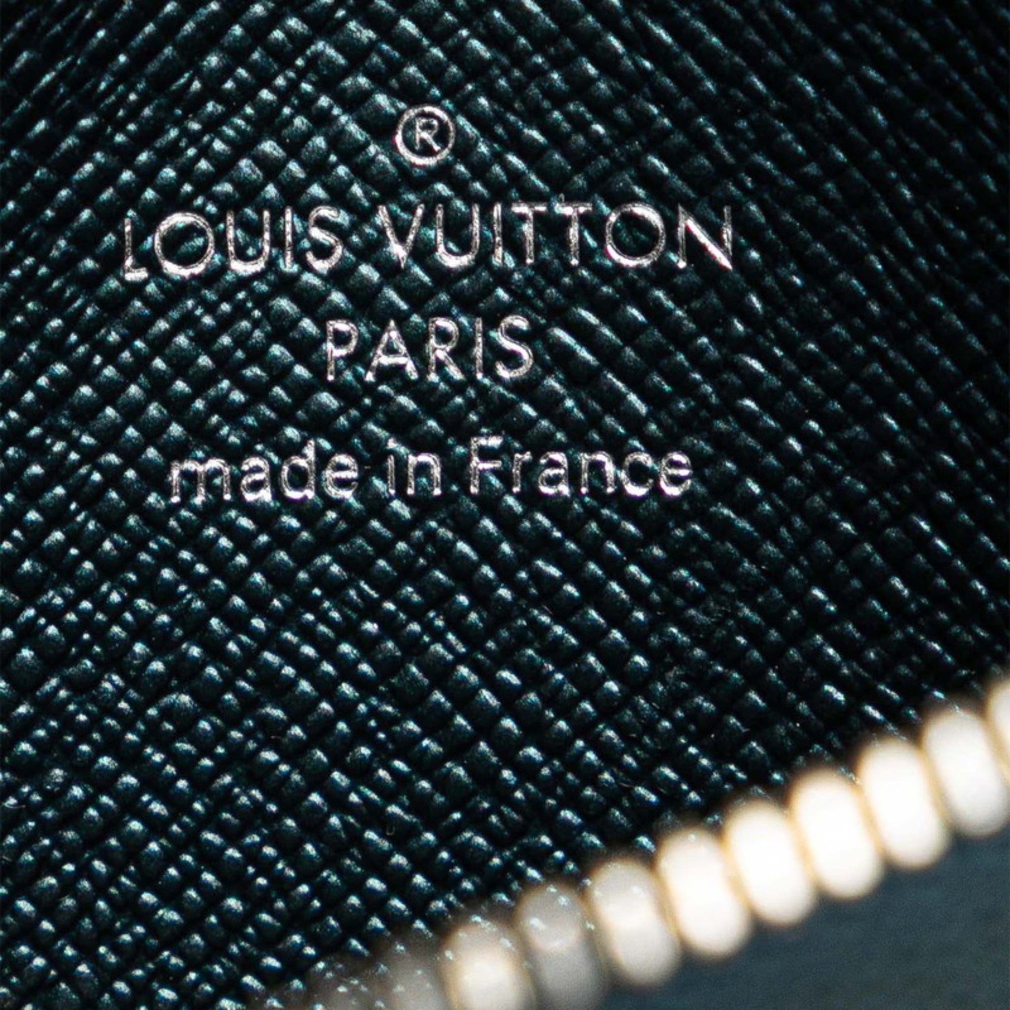 Louis Vuitton Blue Leather Coin Purse/Coin Case (Pre-Owned)