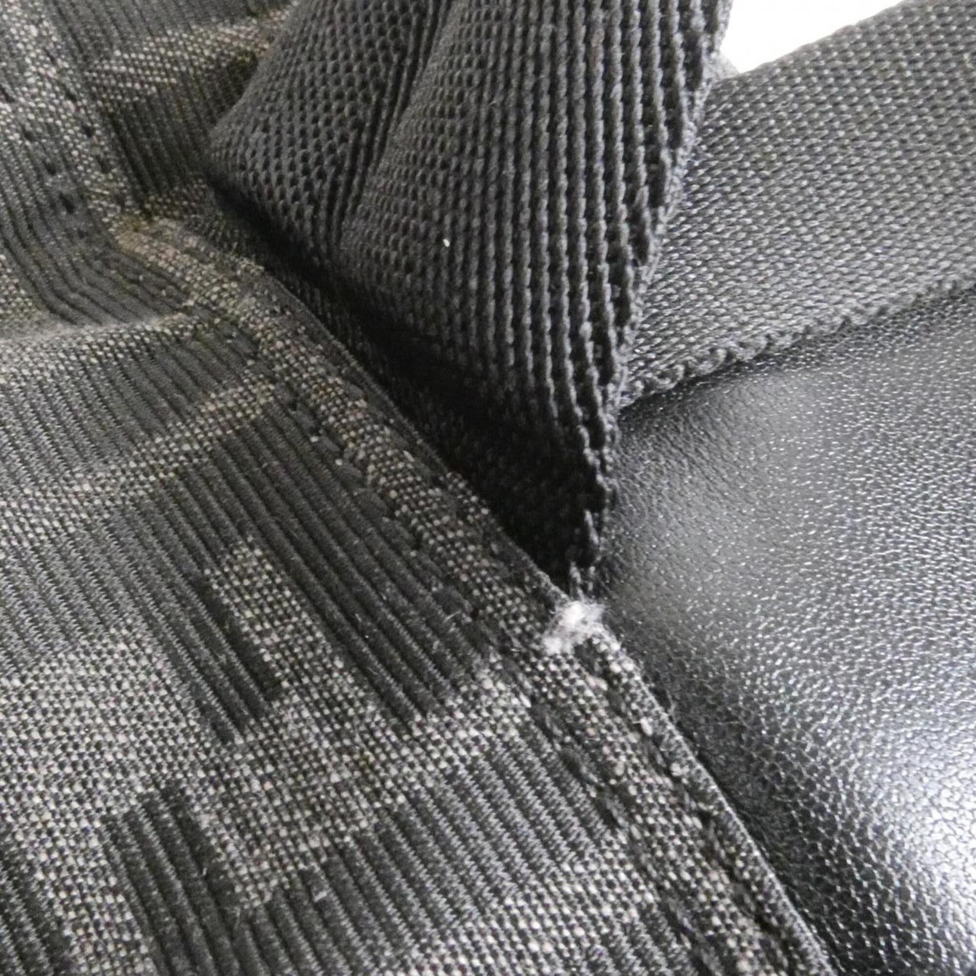 Fendi Black Canvas Leather Backpack (Pre-Owned)