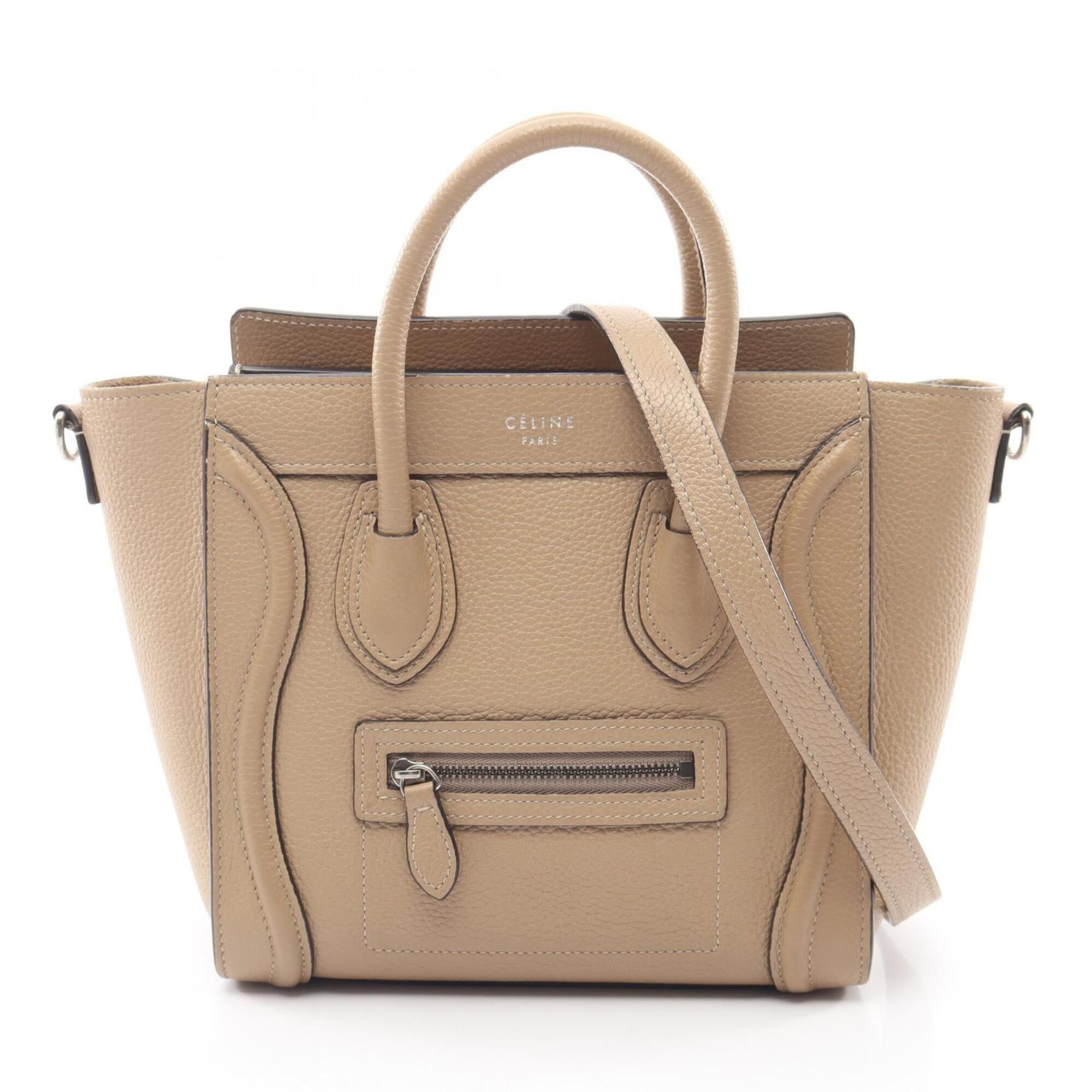 Celine Beige Leather Handbag (Pre-Owned)