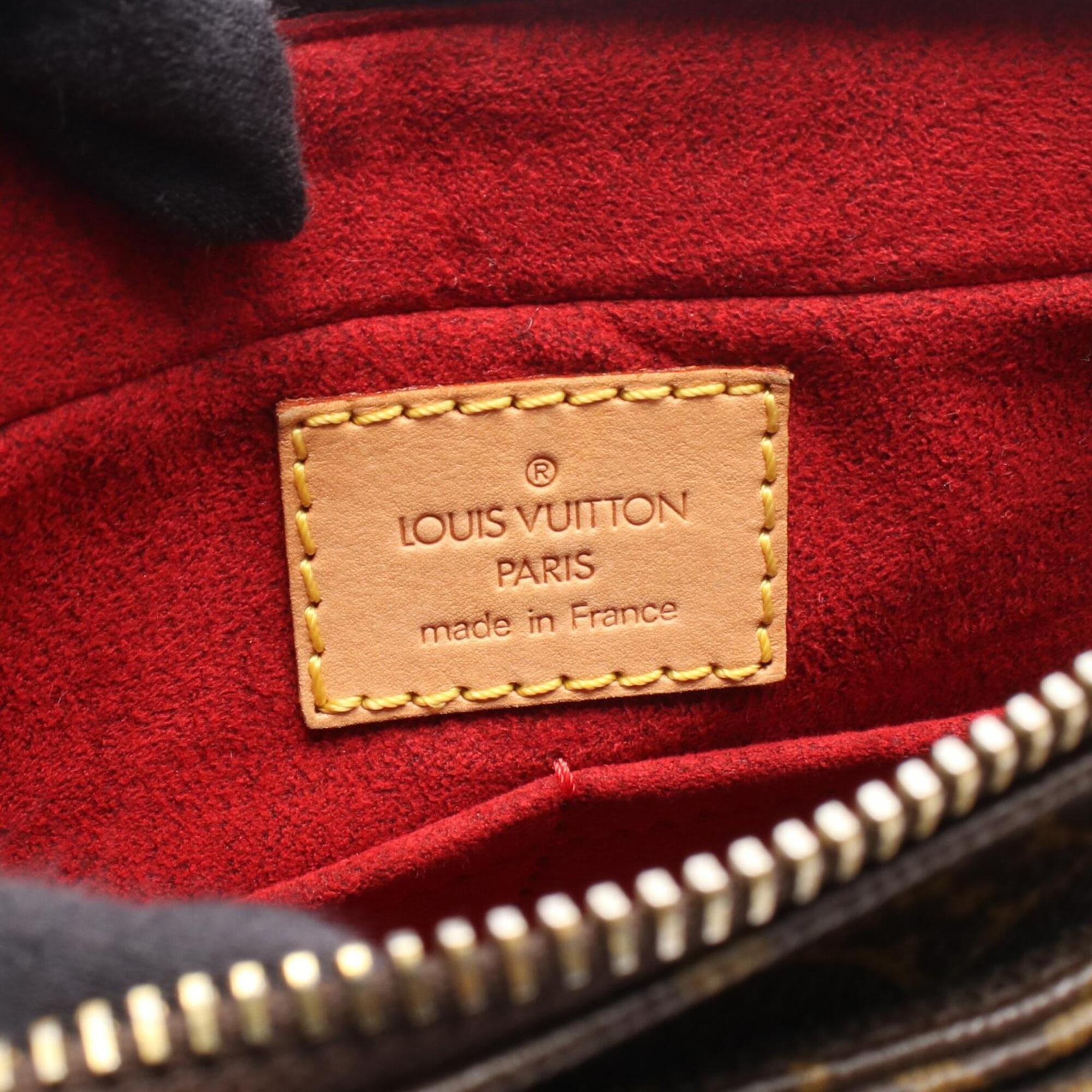 Louis Vuitton Brown Coated Canvas Monogram Handbag Shoulder Bag (Pre-Owned)