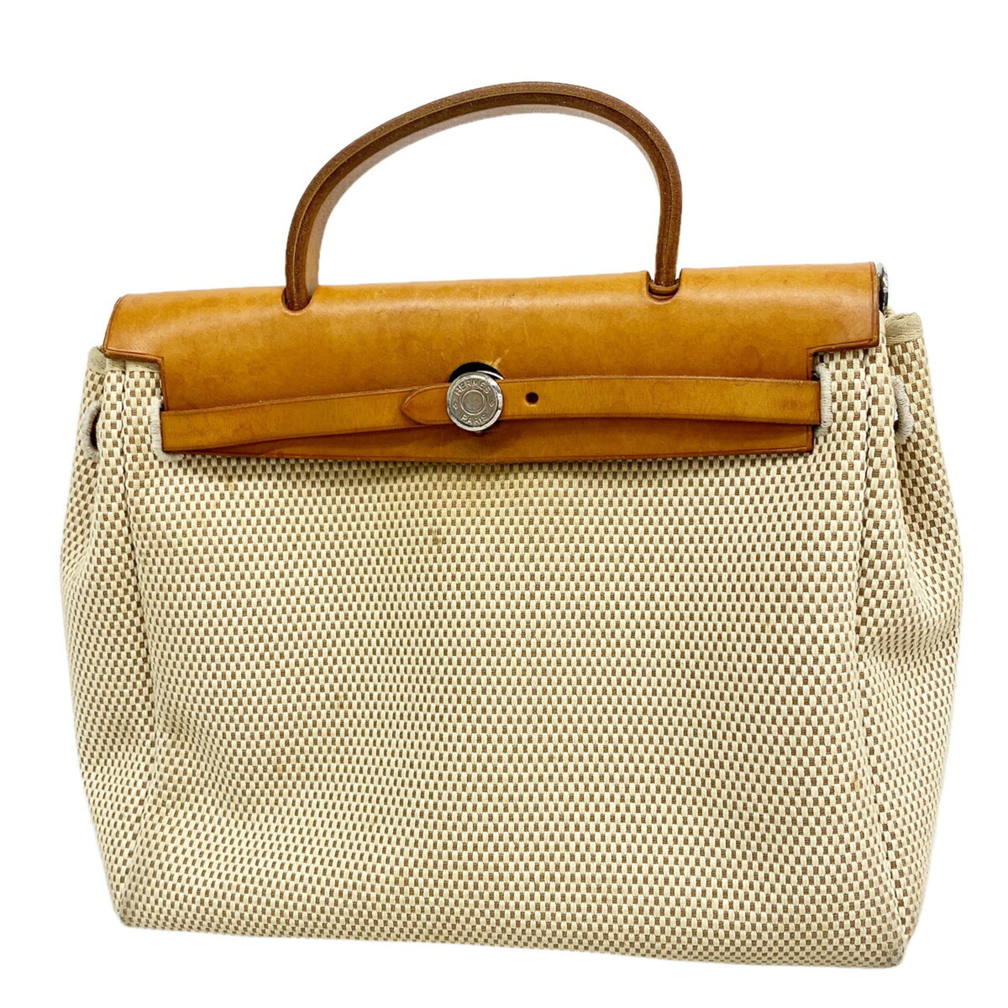 Hermes Natural Handbag (Pre-Owned)