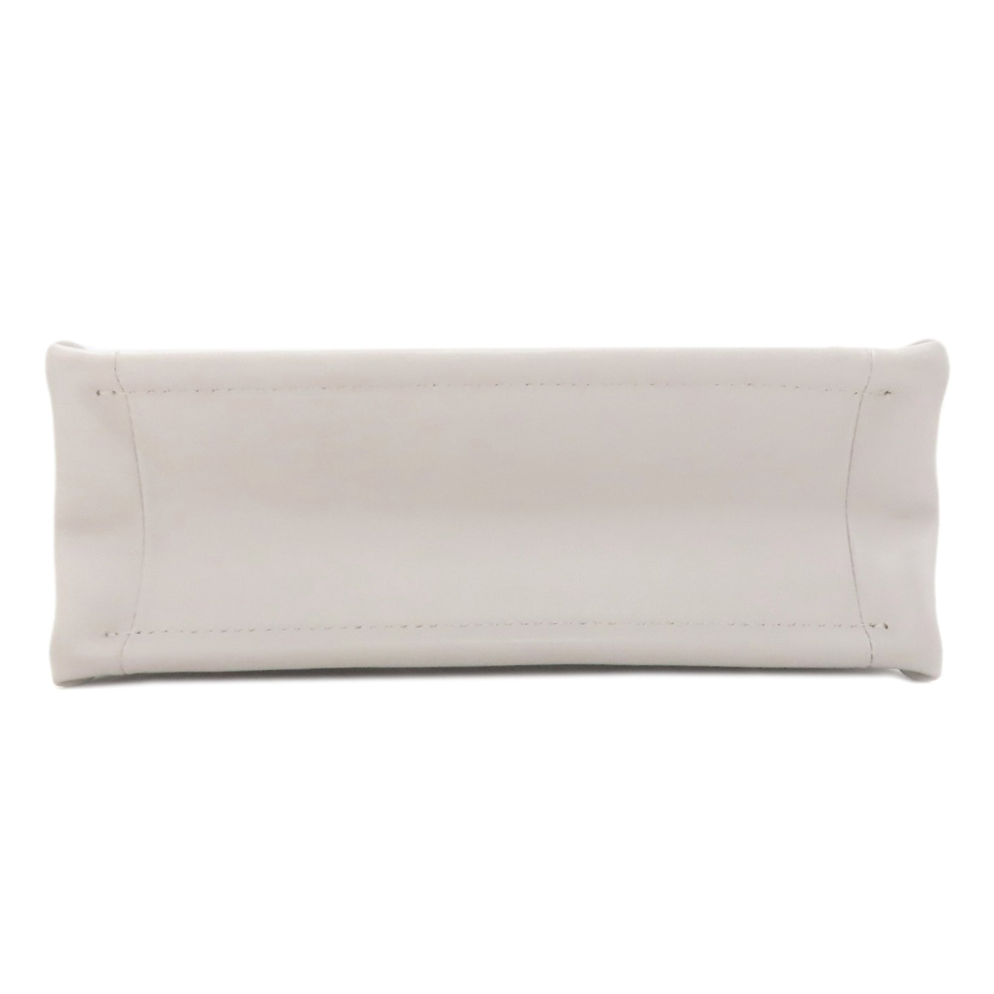 Christian Dior Gray White Leather Handbag (Pre-Owned)