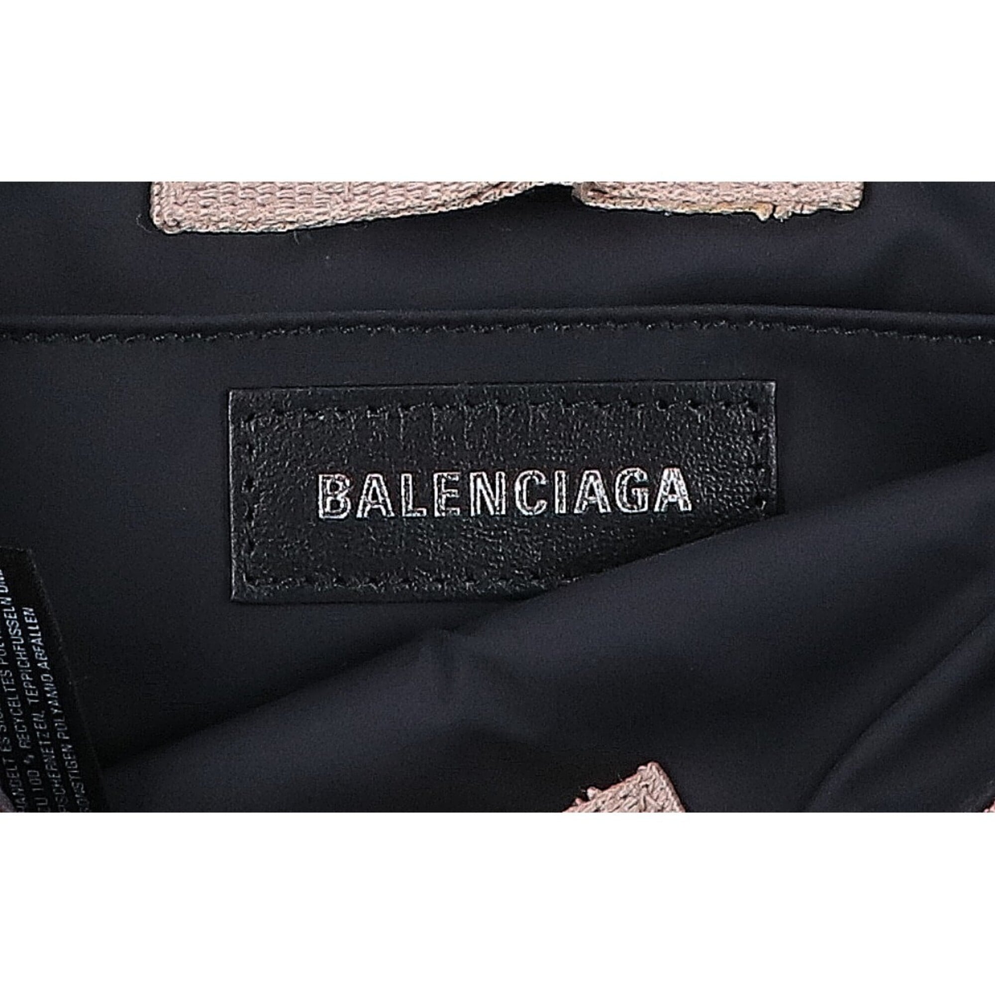 Balenciaga Beige Nylon Messenger Bag Shoulder Bag (Pre-Owned)