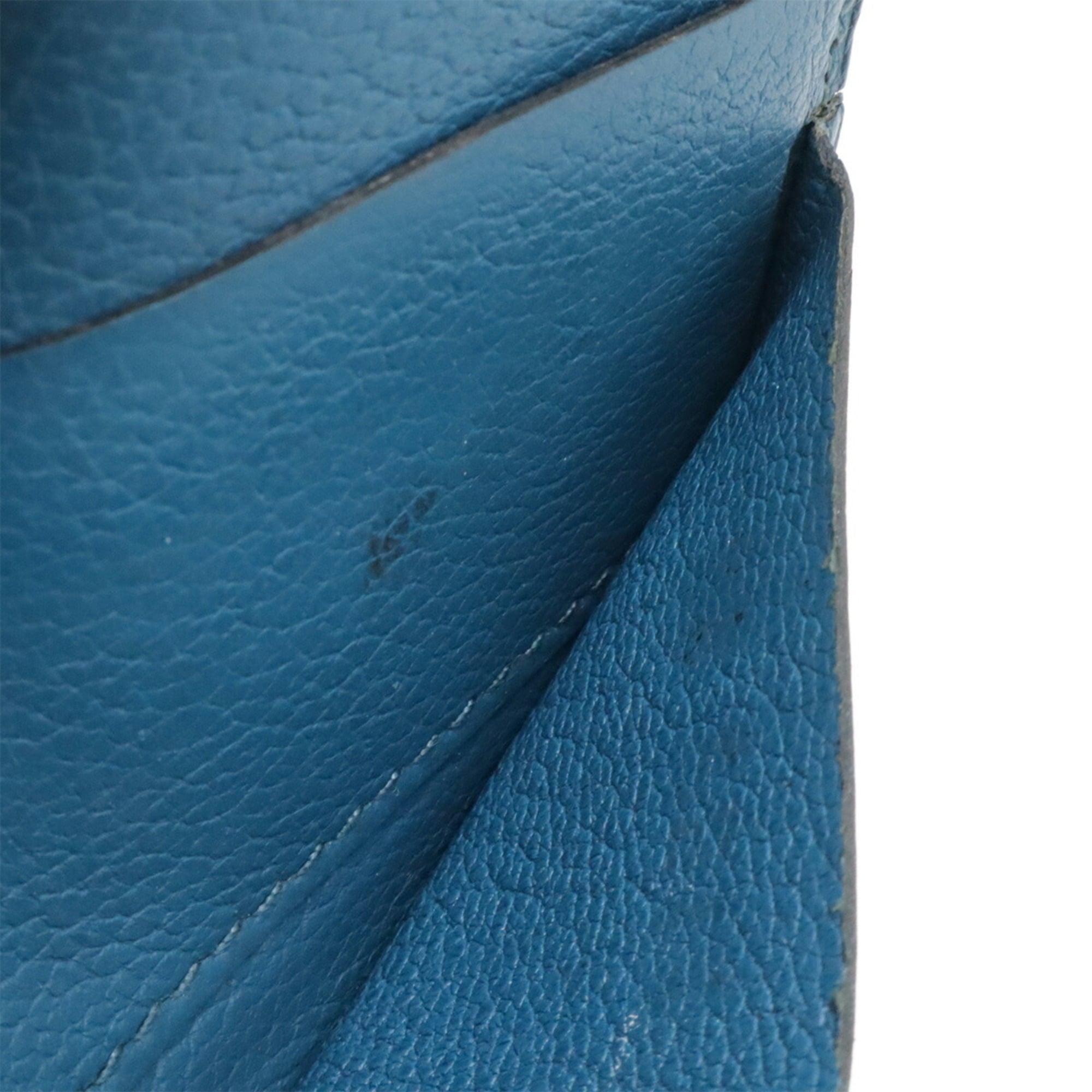 Hermes Blue Epsom Leather Wallet (Bi-Fold) (Pre-Owned)
