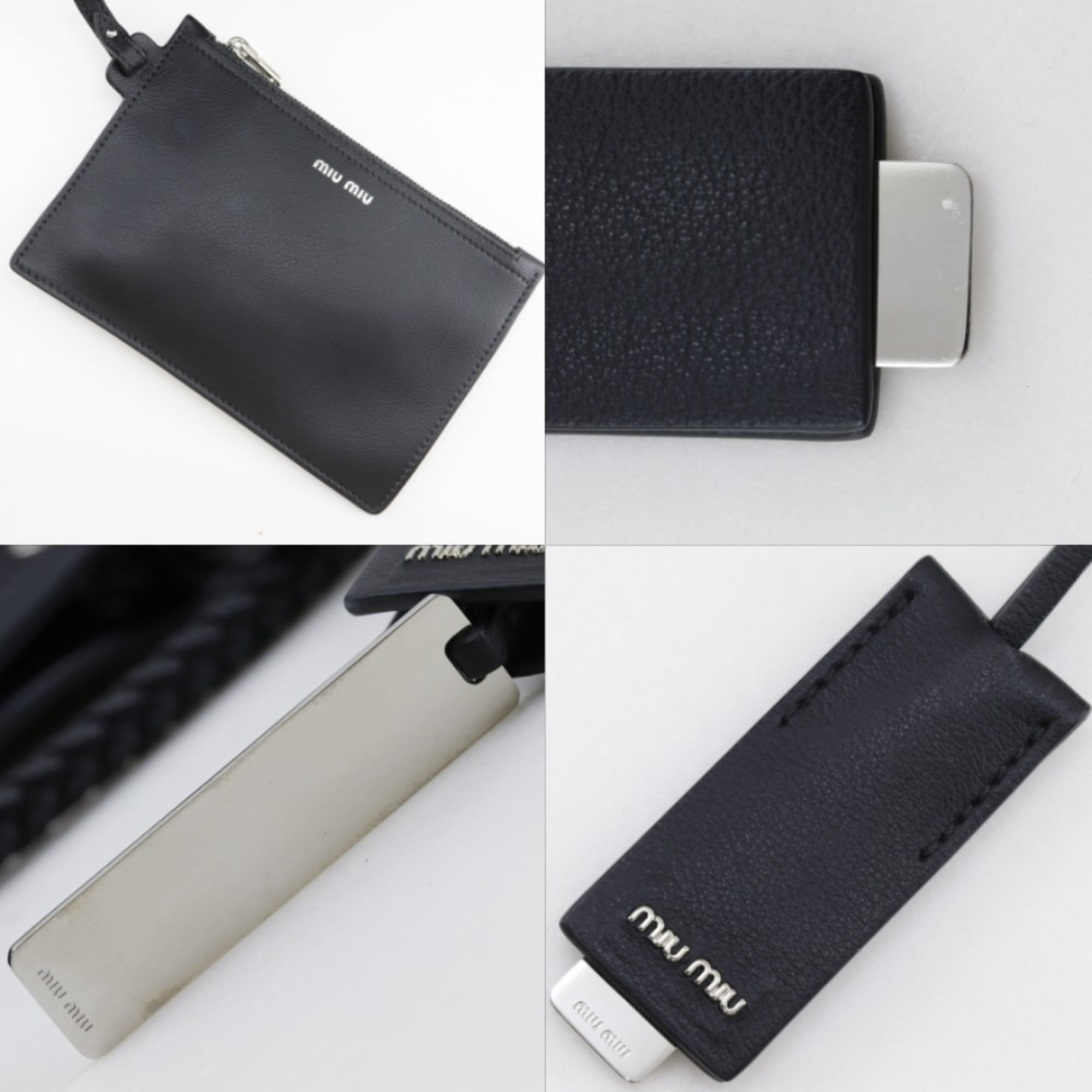 Miu Miu Black Leather Tote Bag (Pre-Owned)