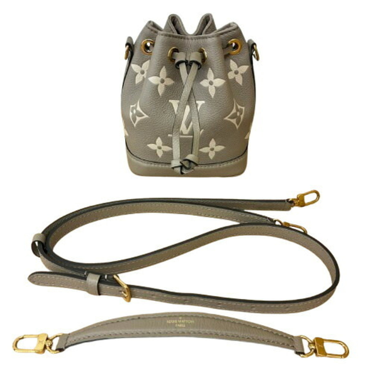 Louis Vuitton Beige Monogram Empreinte Shoulder Bag (Pre-Owned)