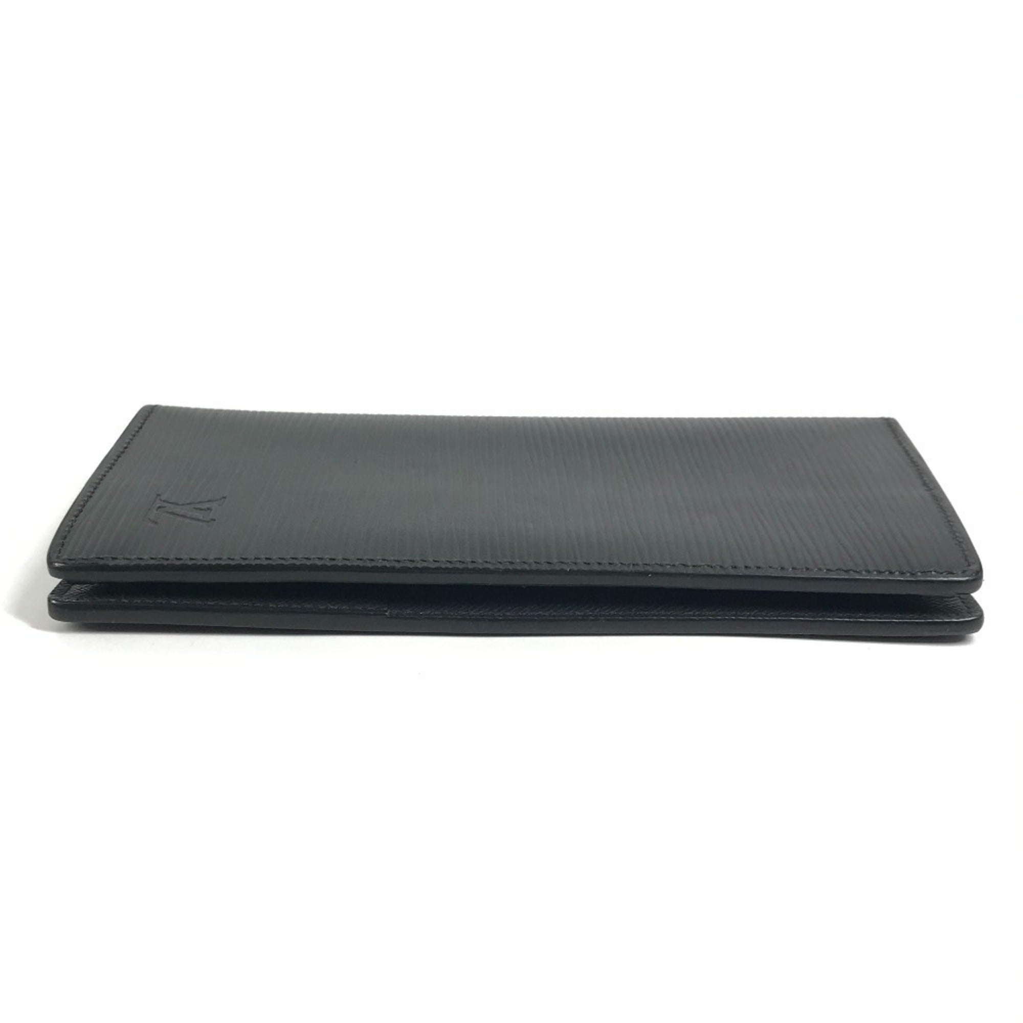 Louis Vuitton Black Noir Epi Leather Long Wallet (Bi-Fold) (Pre-Owned)