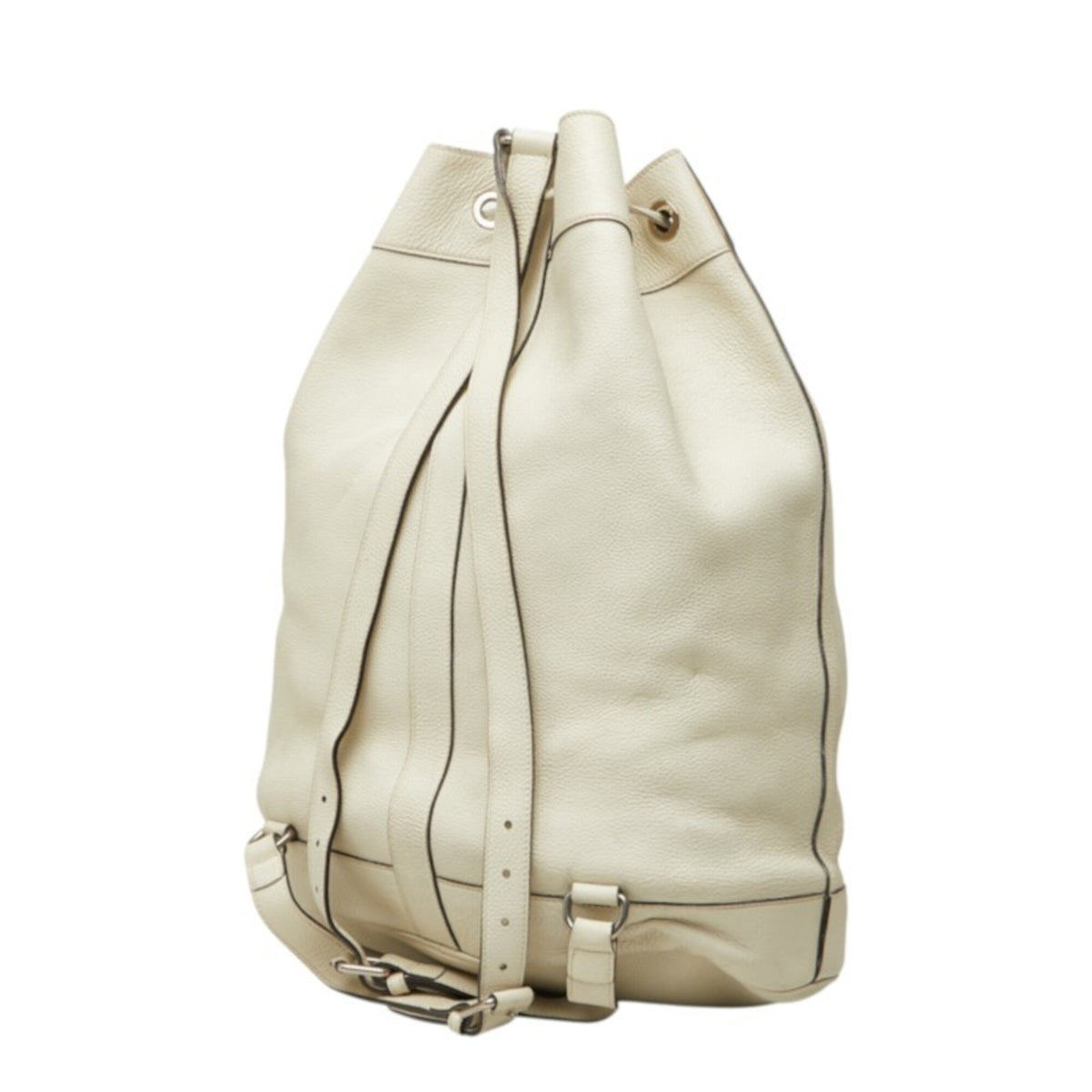 Gucci White Leather Backpack (Pre-Owned)