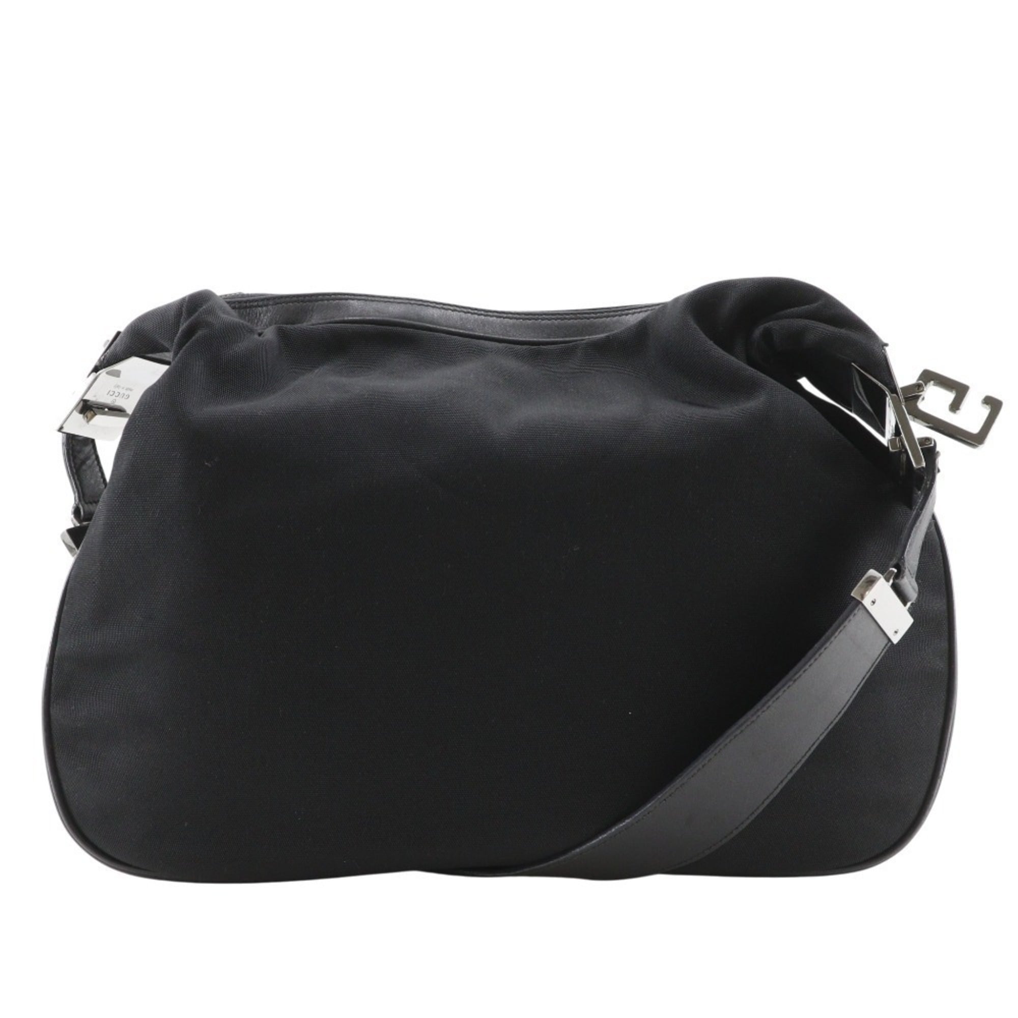 Gucci Black Nylon Canvas Shoulder Bag (Pre-Owned)