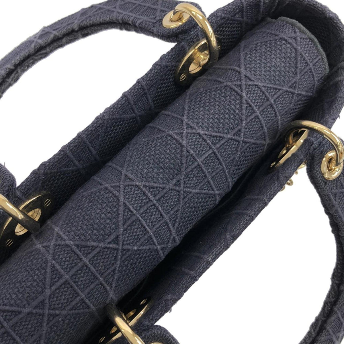 Christian Dior Blue Canvas Handbag (Pre-Owned)