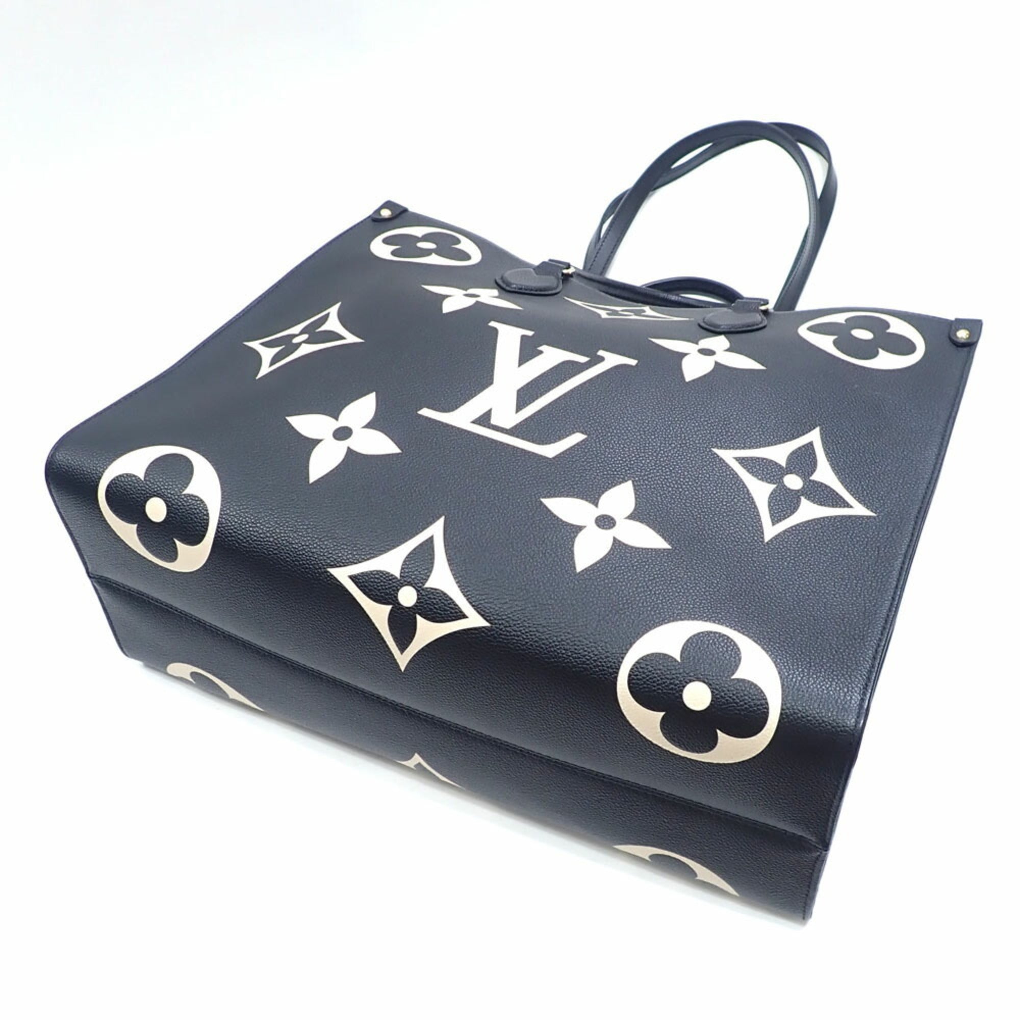 Louis Vuitton Monogram Empreinte Beige Black Monogram Empreinte Tote Bag (Pre-Owned)