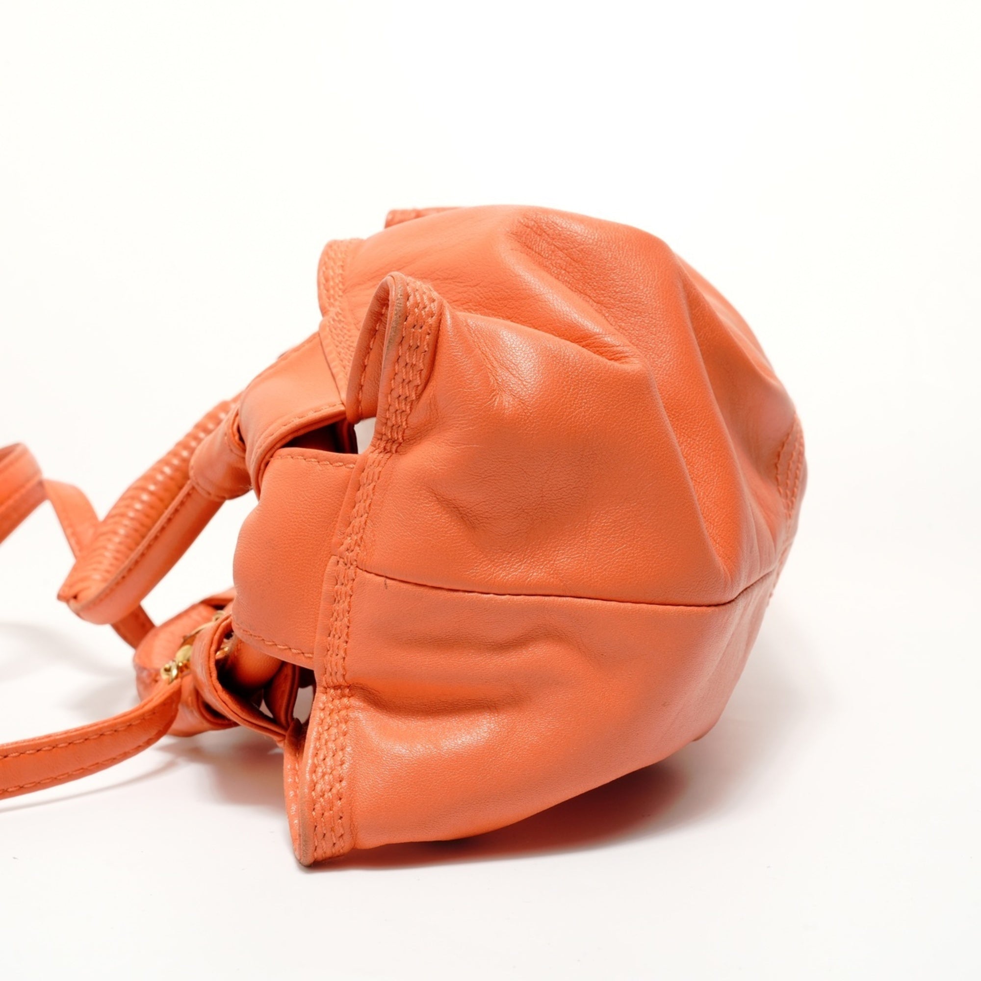 Loewe Orange Leather Shoulder Bag (Pre-Owned)