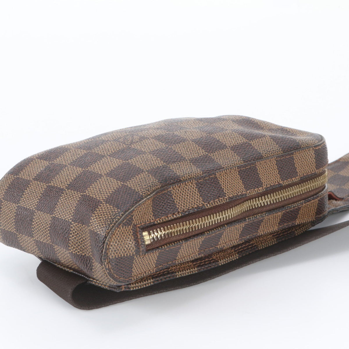 Louis Vuitton Ebene Leather Coated Canvas Shoulder Bag Sling Bag (Pre-Owned)