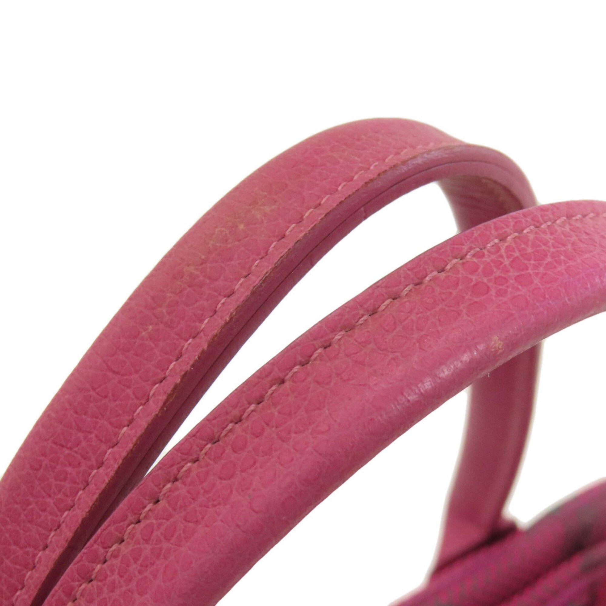 Longchamp Pink Nylon Handbag (Pre-Owned)