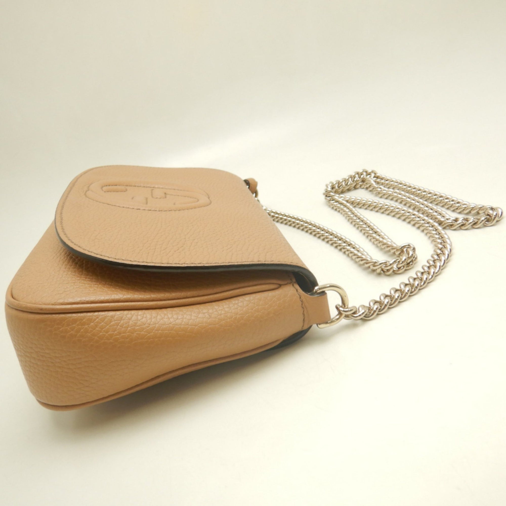 Gucci Brown Leather Shoulder Bag (Pre-Owned)