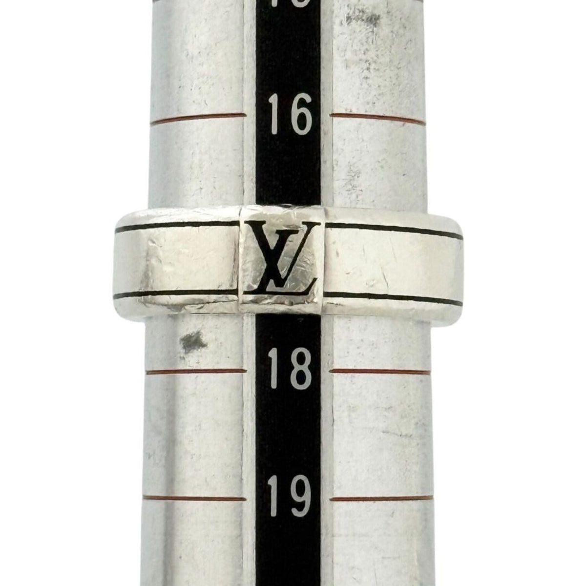 Louis Vuitton Silver 925 Band Ring (Pre-Owned)