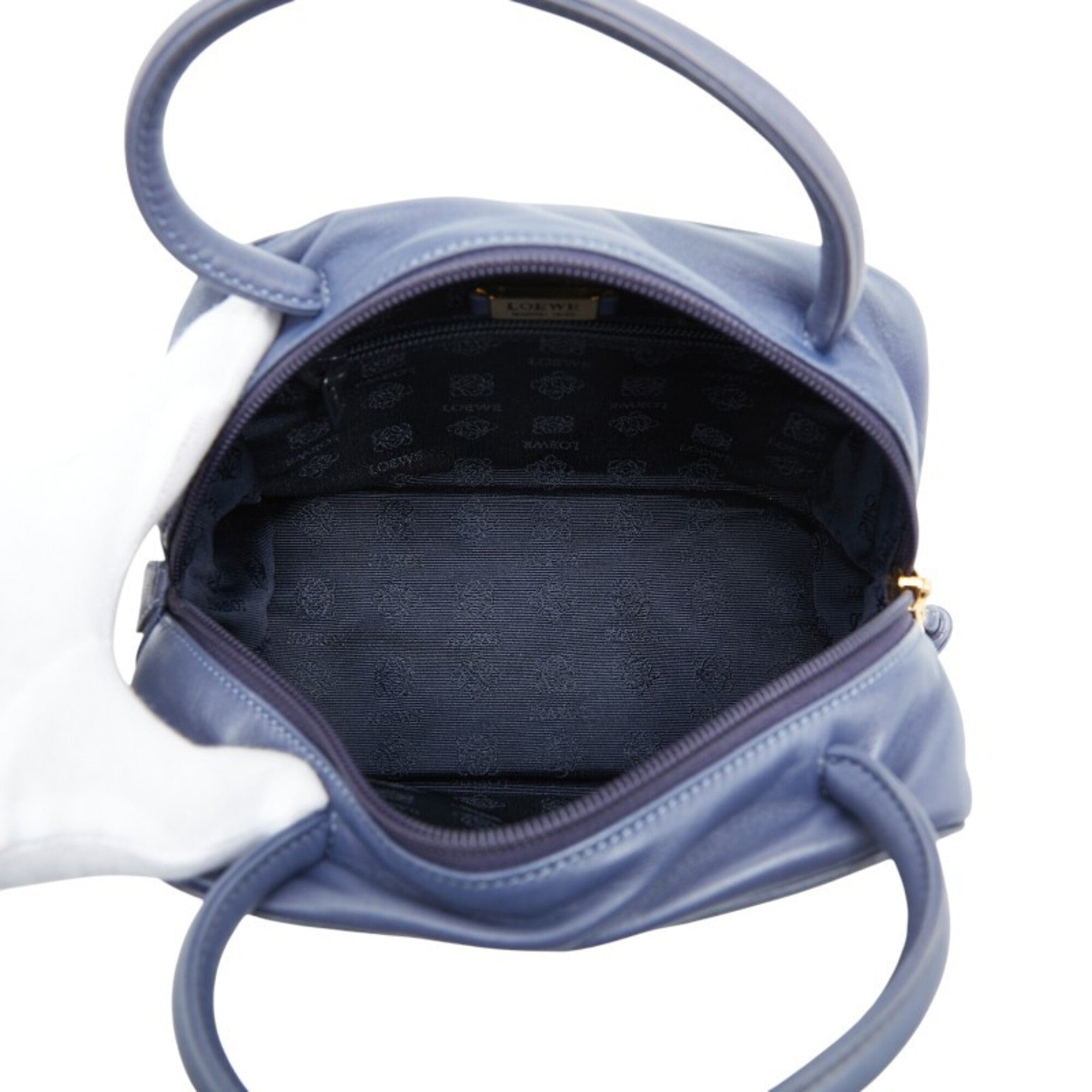 Loewe Blue Leather Handbag (Pre-Owned)