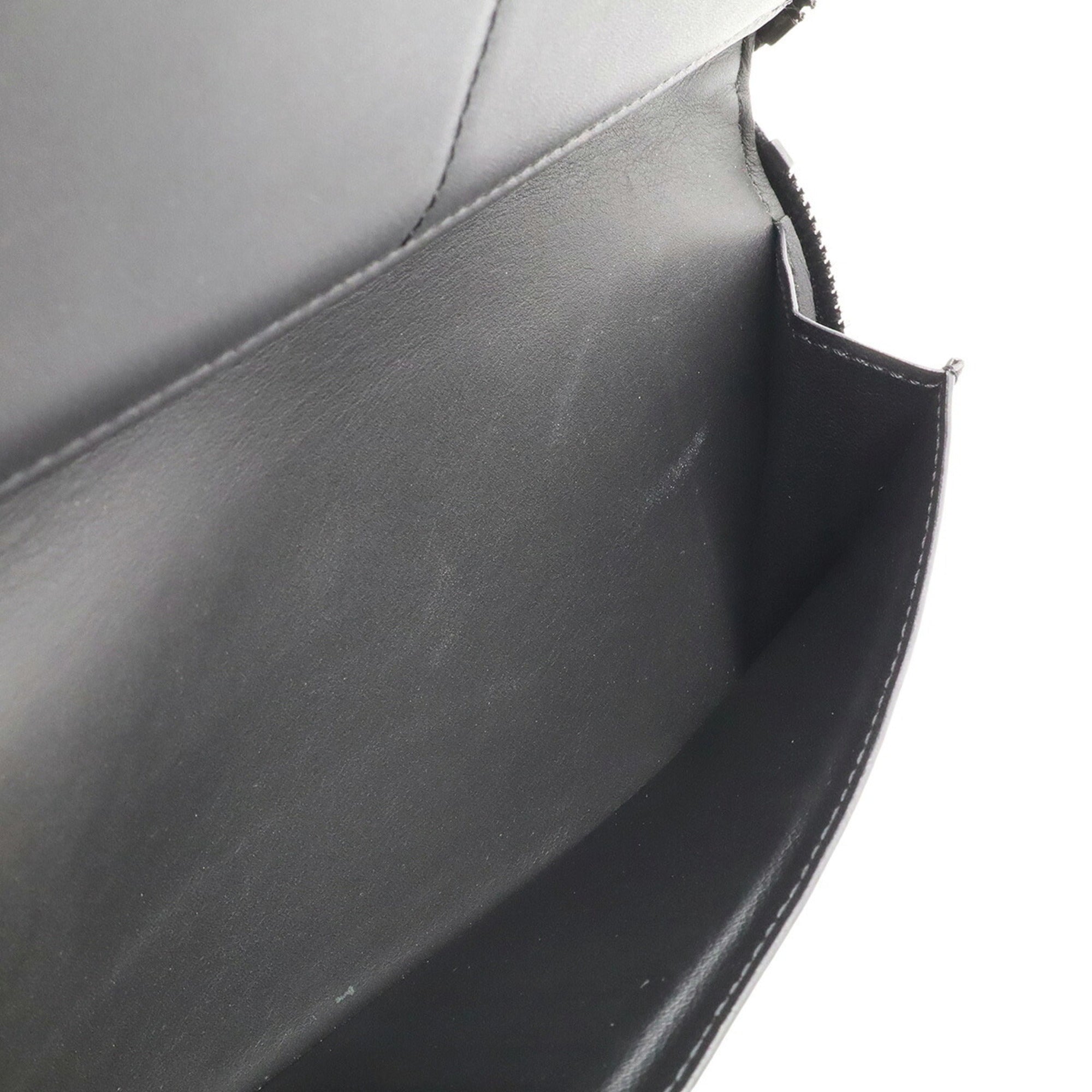 Louis Vuitton Black Noir Leather Coin Purse/Coin Case (Pre-Owned)
