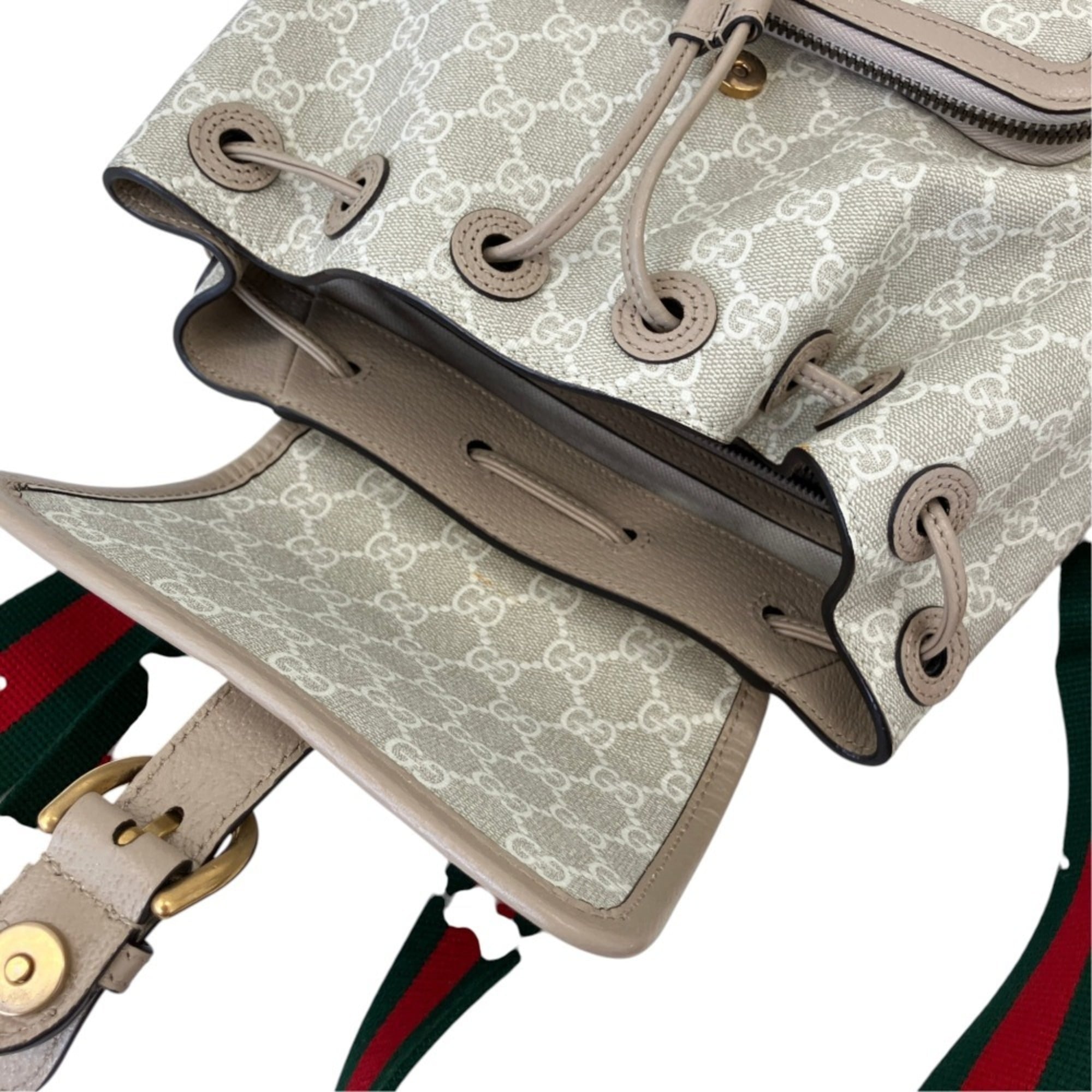 Gucci Gray Grayish Backpack (Pre-Owned)