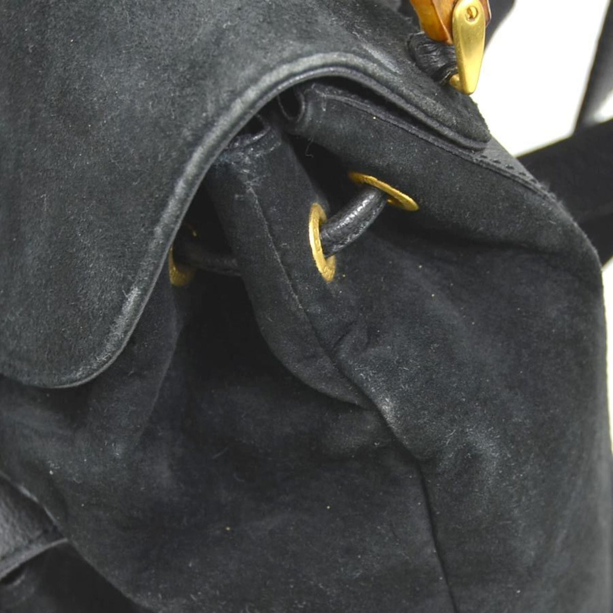 Gucci Black Suede Backpack (Pre-Owned)