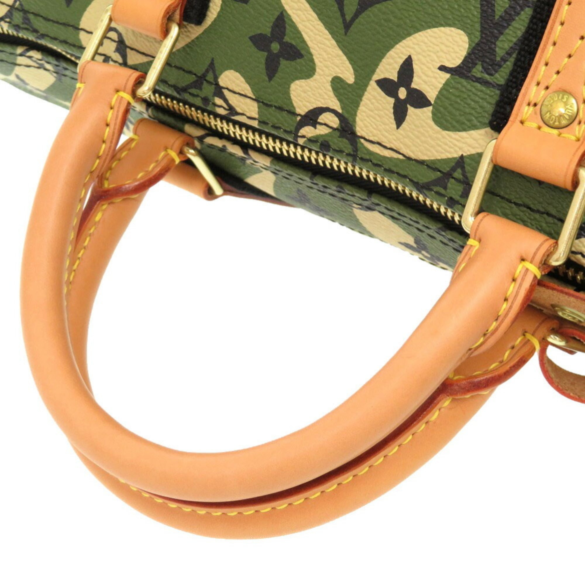 Louis Vuitton Green Boston Bag Handbag (Pre-Owned)