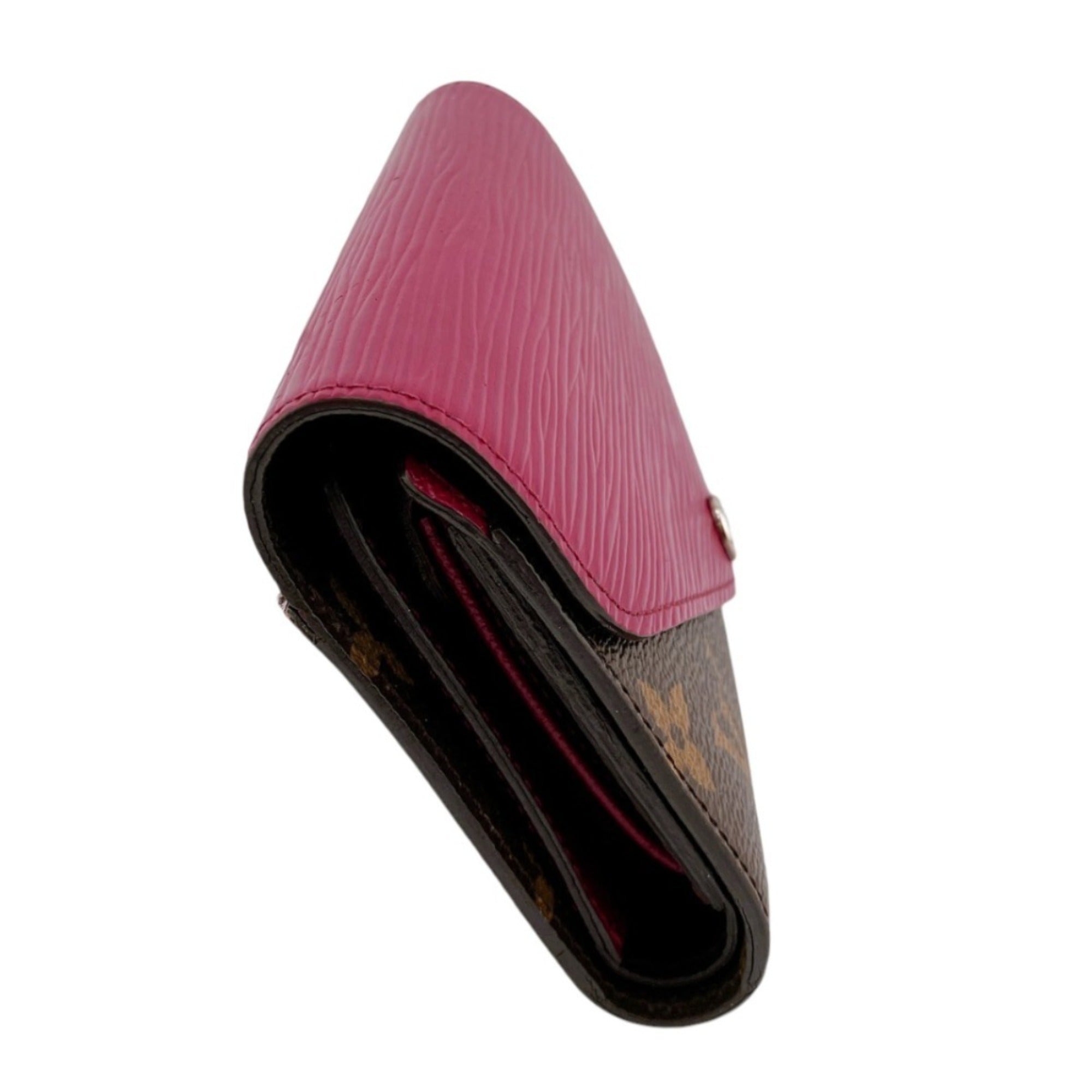 Louis Vuitton Monogram Fuchsia Monogram Epi Leather Wallet (Tri-Fold) (Pre-Owned)