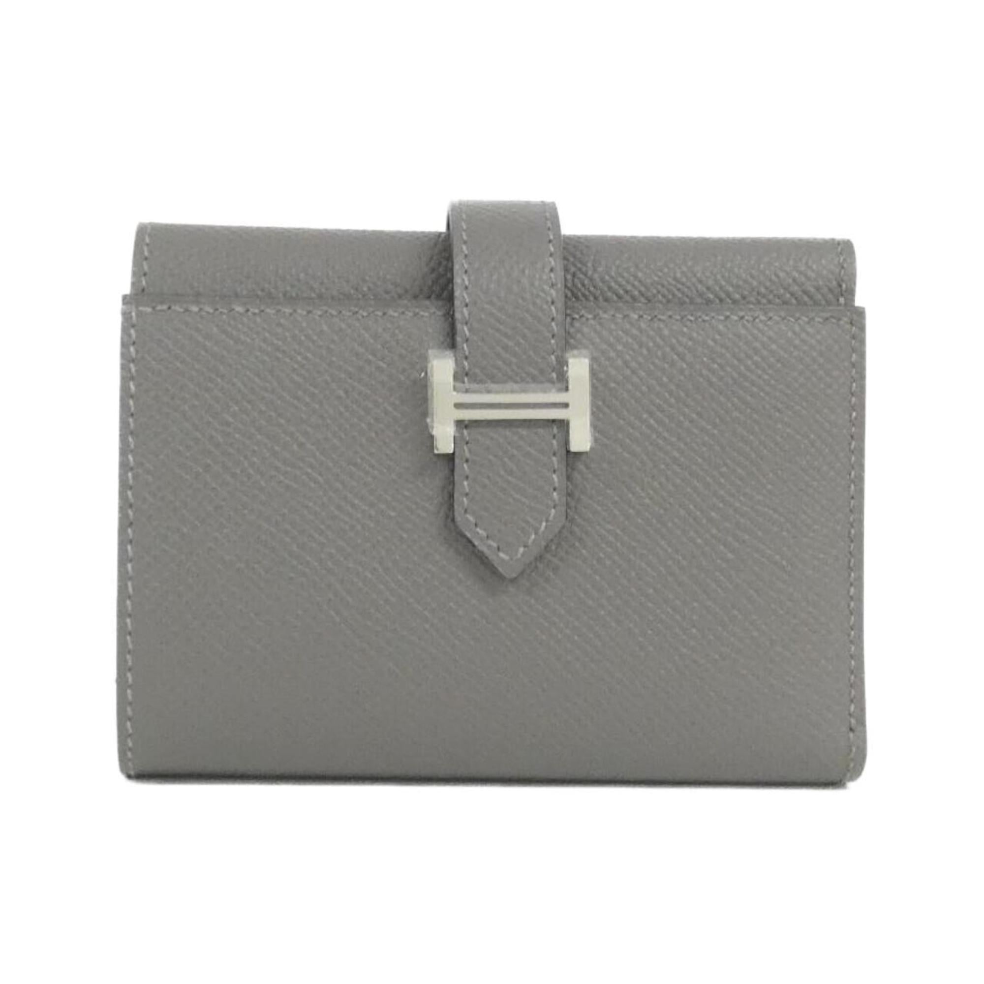 Hermes Gray Epsom Leather Wallet (Bi-Fold) (Pre-Owned)