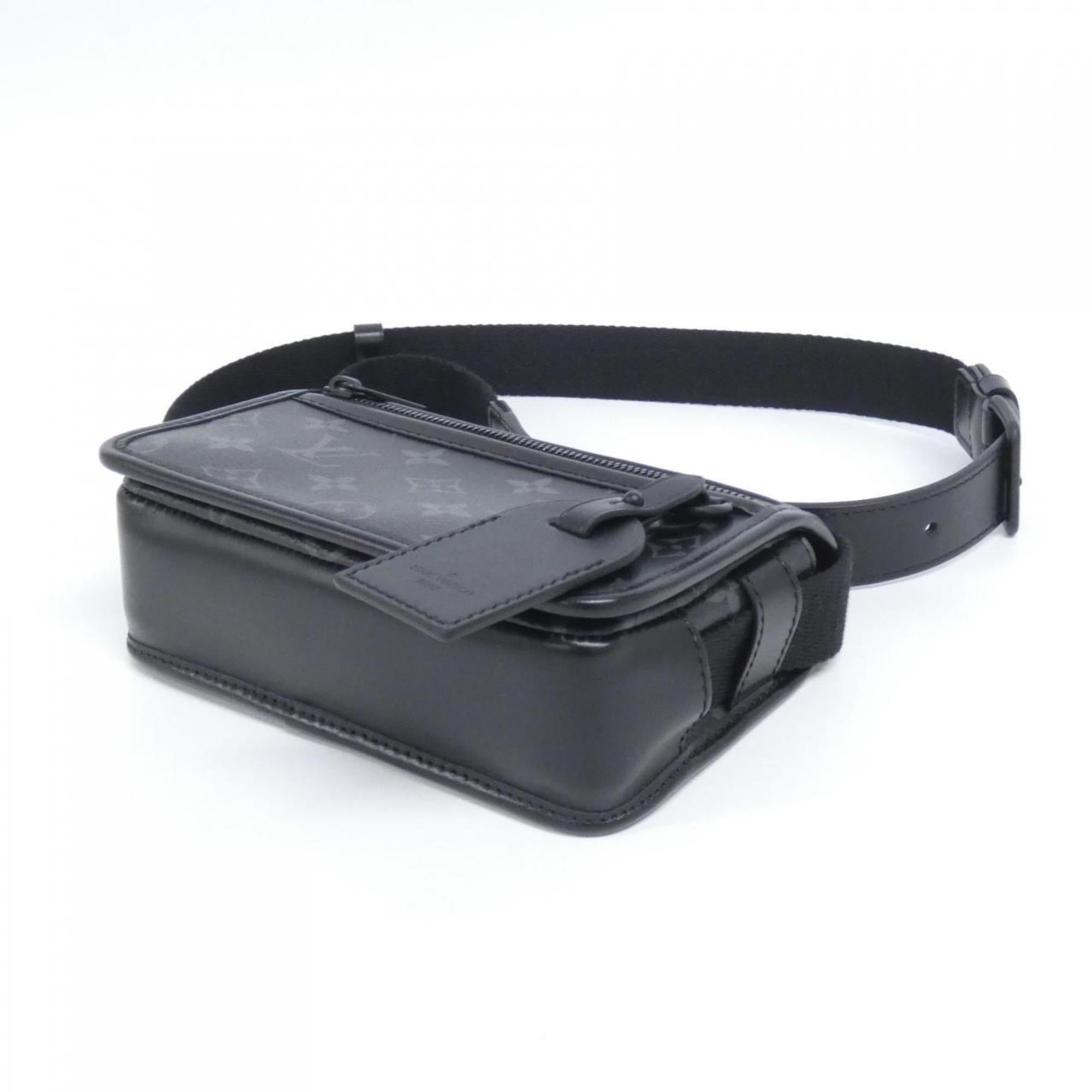 Louis Vuitton Black Coated Canvas Shoulder Bag (Pre-Owned)