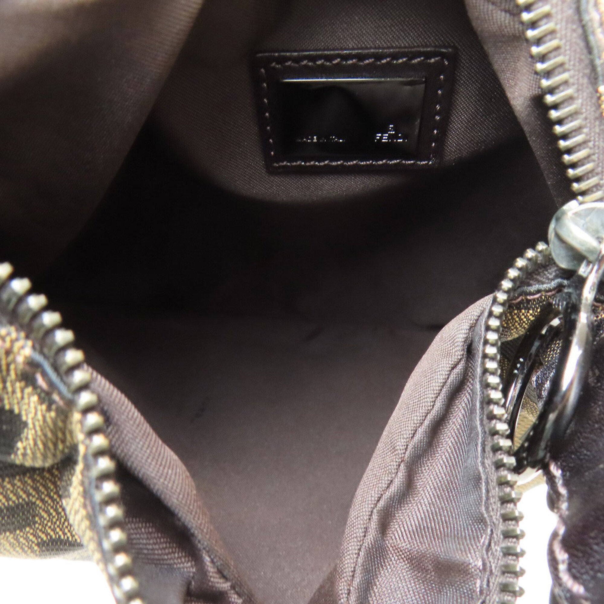 Fendi Brown Zucca Canvas Shoulder Bag (Pre-Owned)