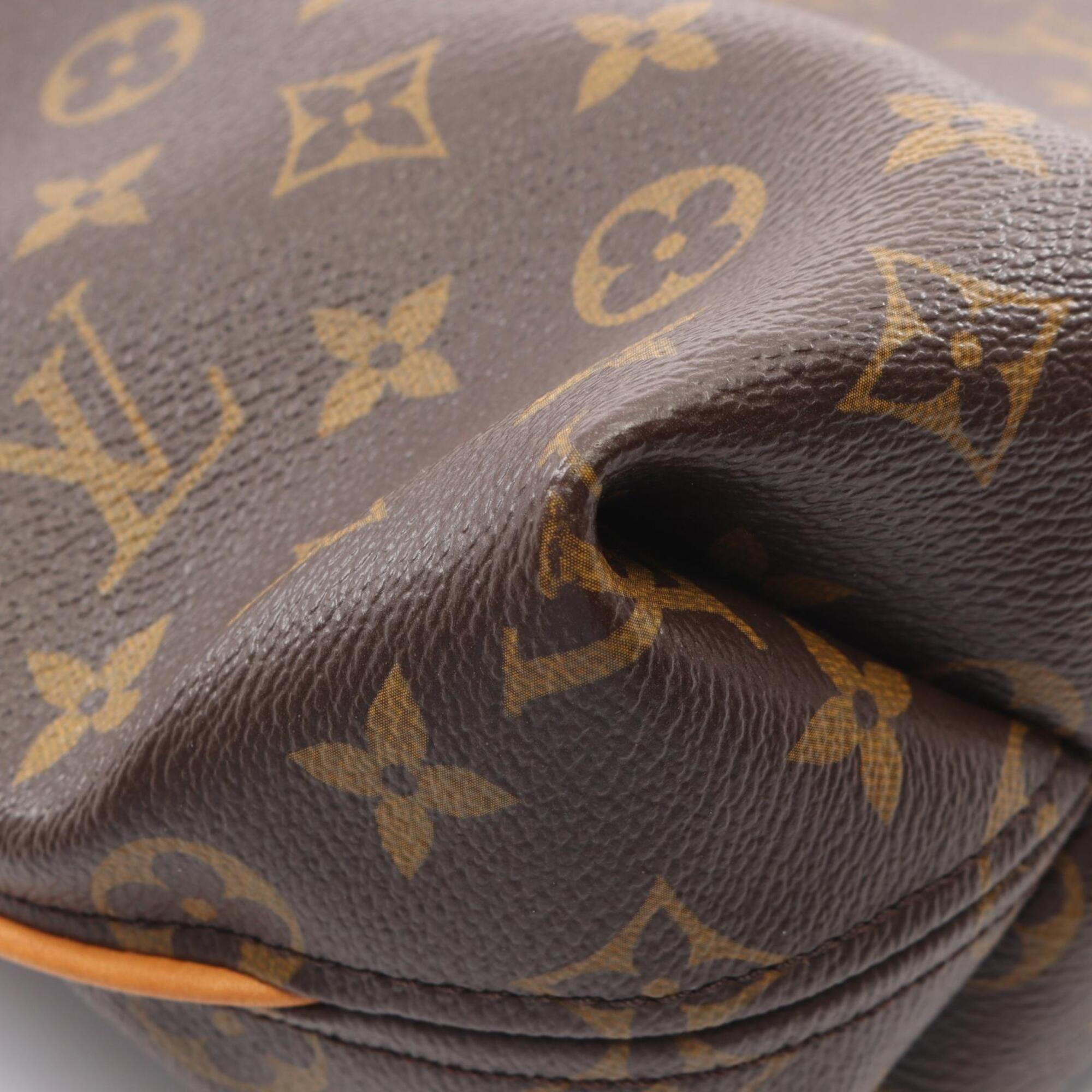 Louis Vuitton Brown Monogram Coated Canvas Leather Handbag Shoulder Bag (Pre-Owned)