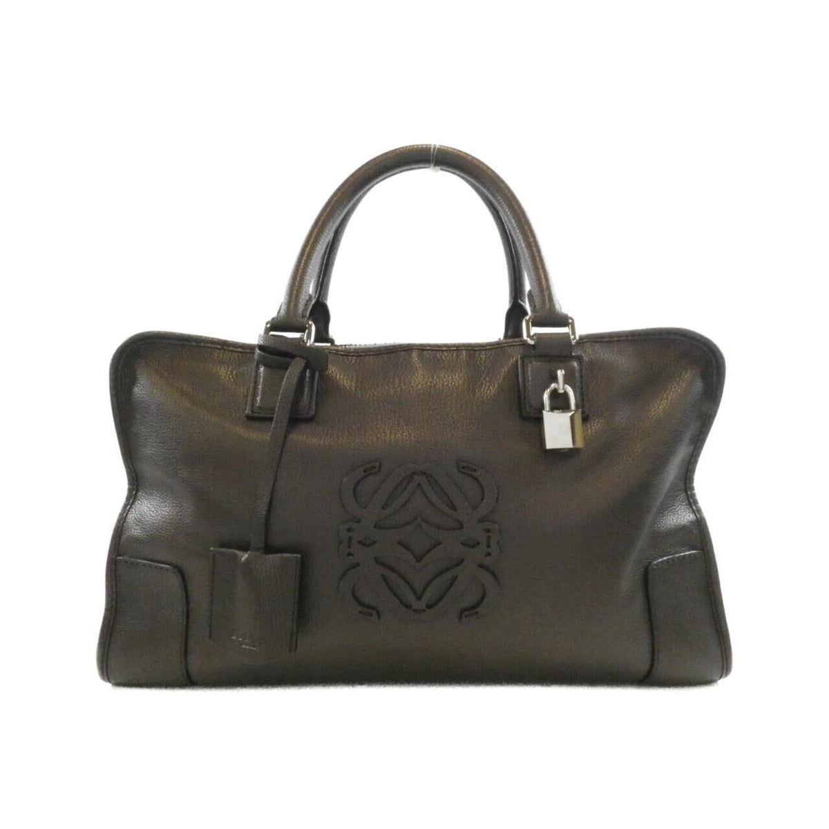 Loewe Silver Leather Handbag (Pre-Owned)