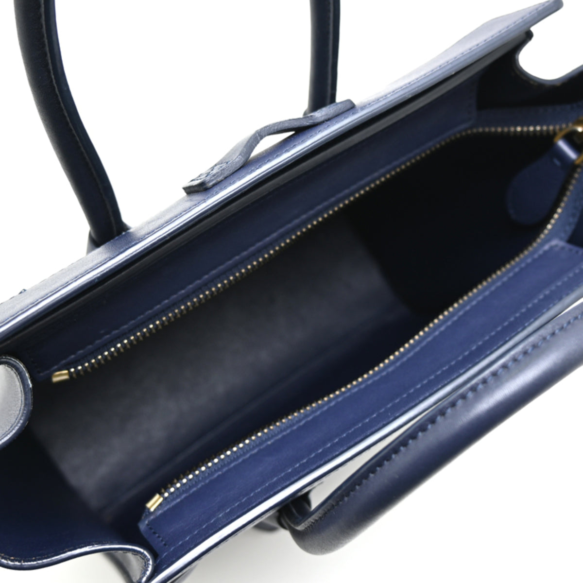 Celine Navy Leather Handbag (Pre-Owned)